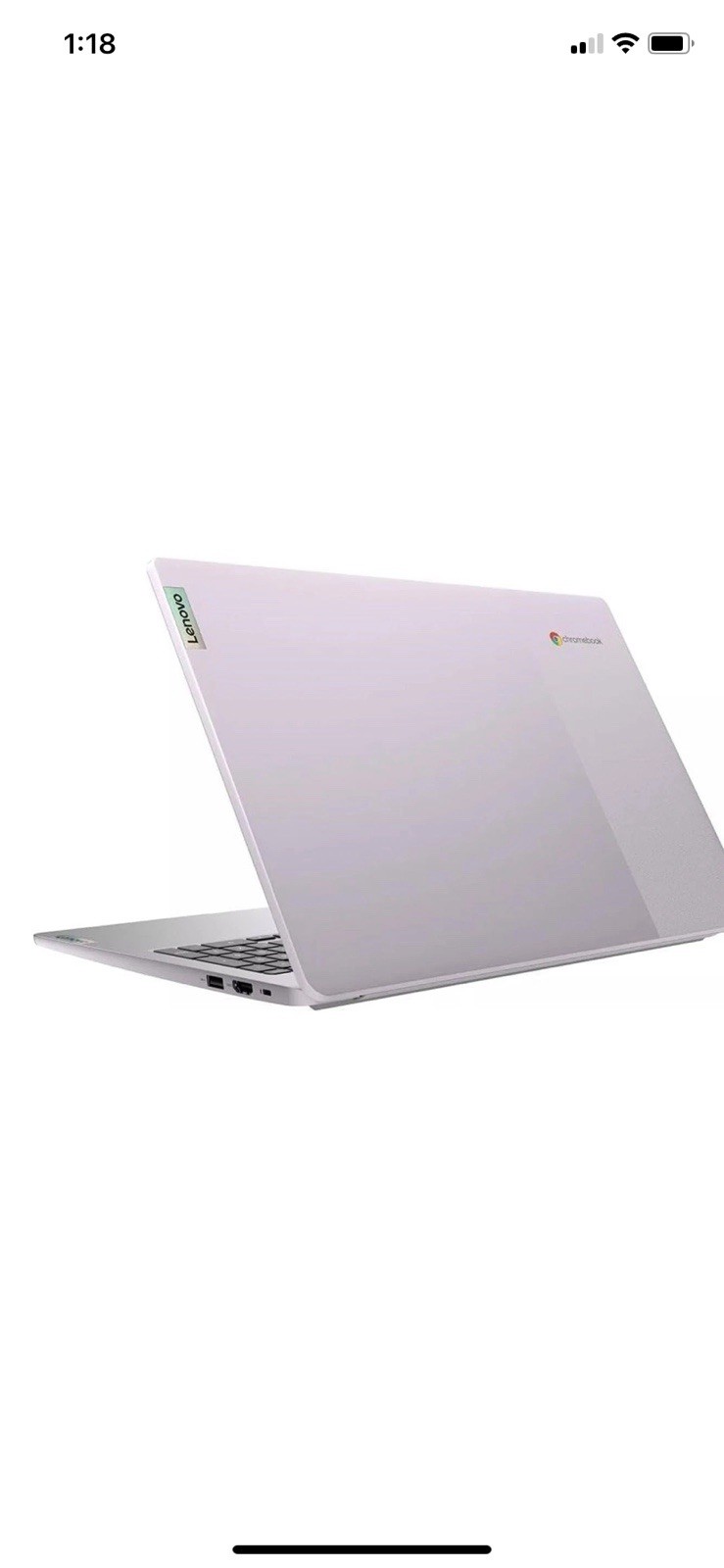 Lenovo Chromebook Laptop Chrome OS Silver Wi-Fi Webcam HDMI USB