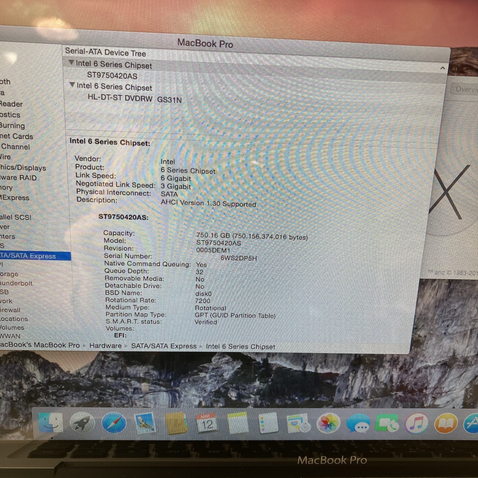 Apple MacBook Pro 13″ A1278 i5-2415M 2.3GHz 8GB RAM 750GB HDD MacOs Yosemite