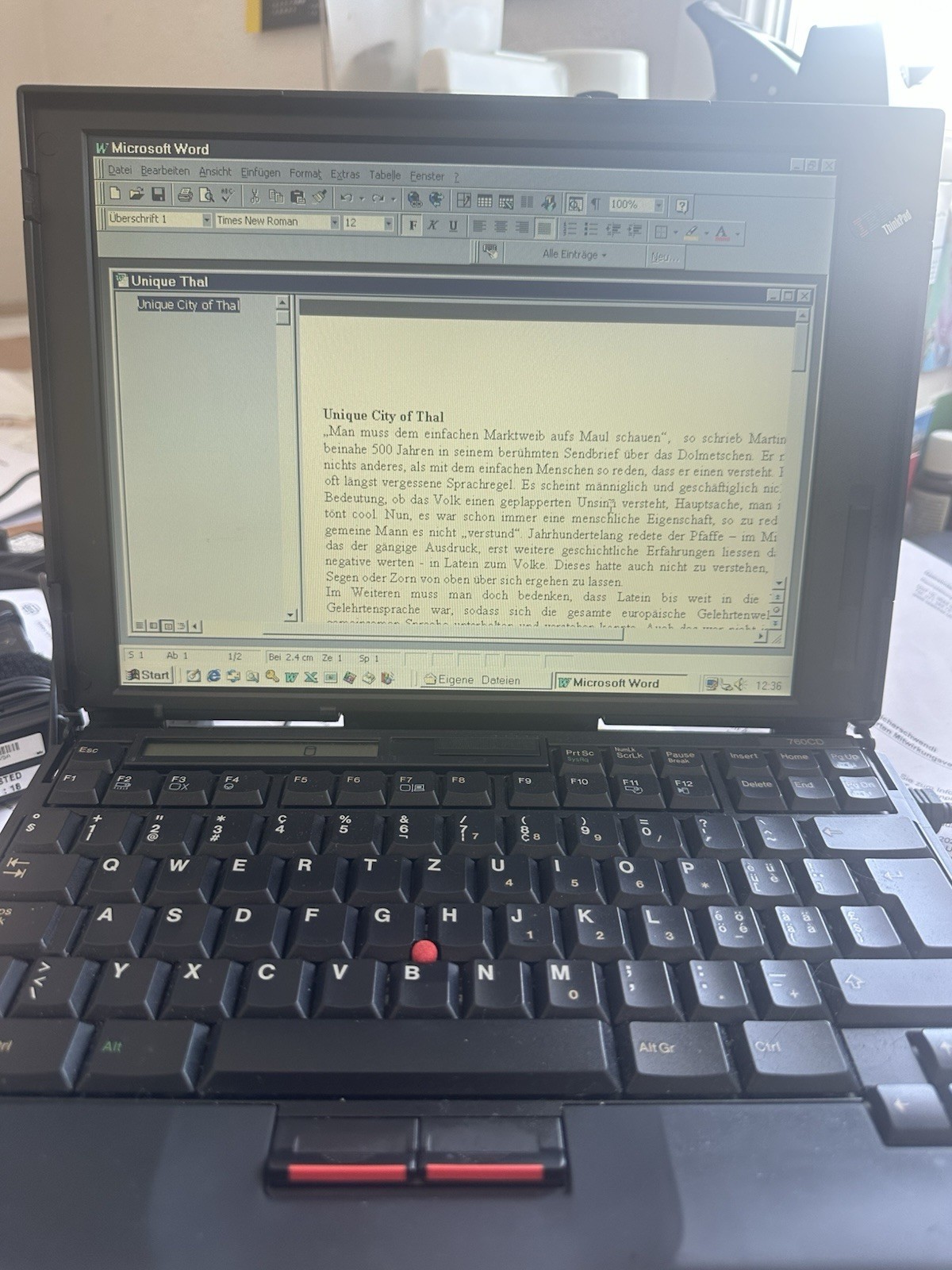 IBM ThinkPad 760 CD with lots of original accessories.