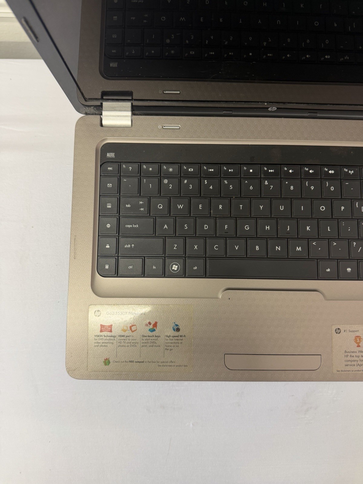 HP Notebook G62-355DX Laptop – AMD – Unknown if Screen is Good – Read Desc