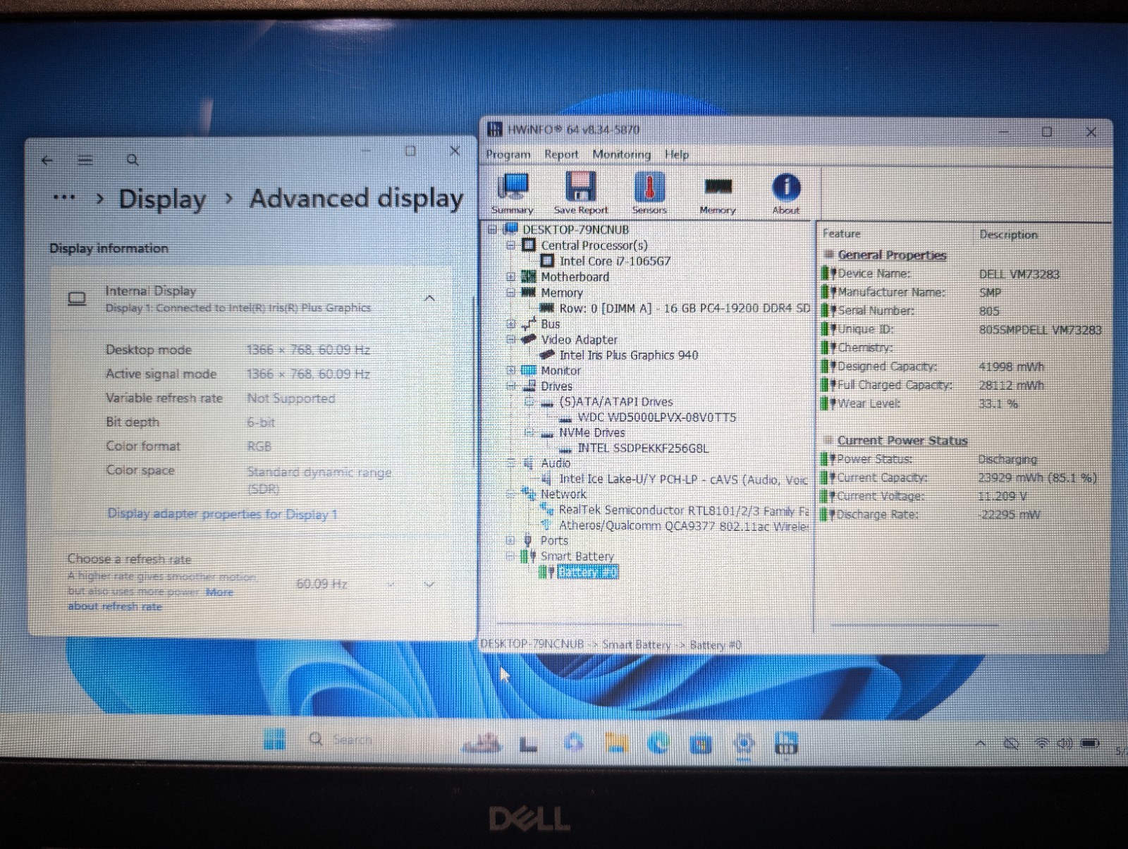 Read DELL INSPIRON 15 3593 Touchscreen | i7-1065G7 16GB RAM 256GB SSD + 500GB HD