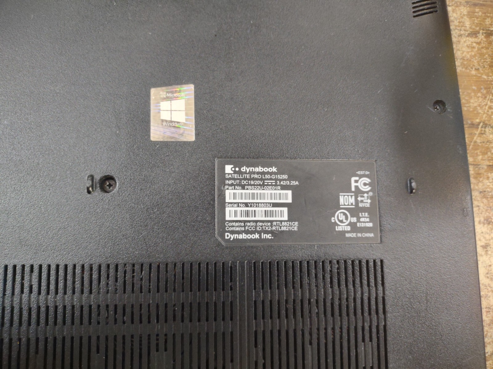 Dynabook SATELLITE PRO L50-G15250 W/ i7-10510U, 16GB, 1TB