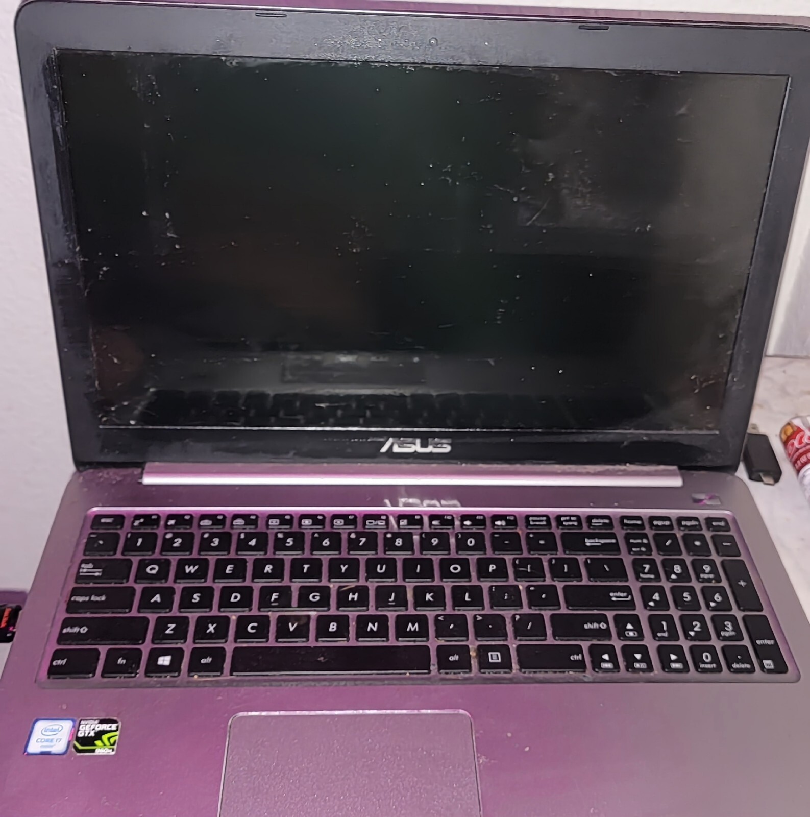 asus gaming laptop Gtx 960m, i7 with 1TB HDD, 500GB SSD with charger, good cond