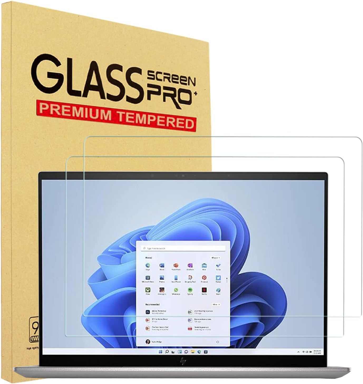 2 Pack Tempered Glass Screen Protector for HP 16-inch Laptop, Envy 16, Spectre 1