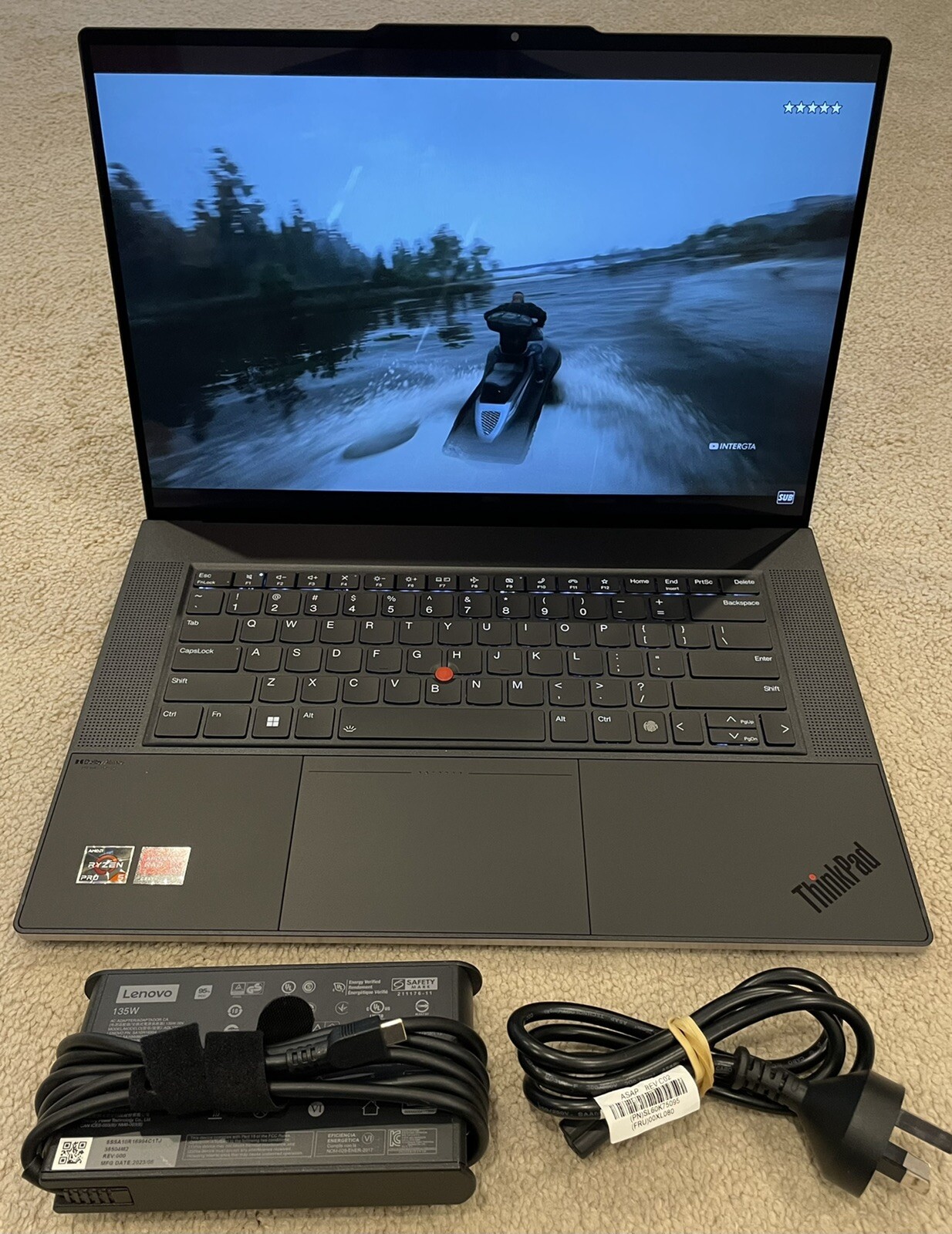 Lenovo ThinkPad Z16 Gen 1 16″ Ryzen 5 Pro 6650H RX6500M 4GB GPU 16GB RAM 512 SSD