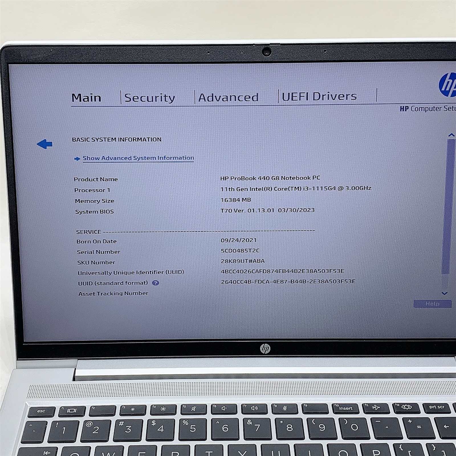 HP ProBook 440 G8 Laptop Intel i3 1115G4 3.0GHZ 14″ 16GB 256GB NVMe Windows 11