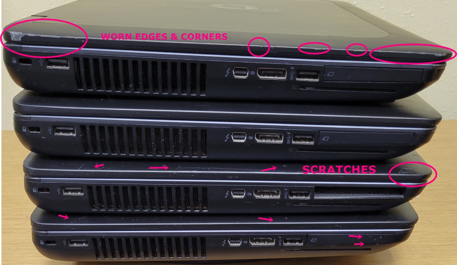 (Lot of 4)HP ZBook 15 G1 i5/i7-4th Gen 2.5/2.6/2.70 8/16GB No OS/SSD/HDD