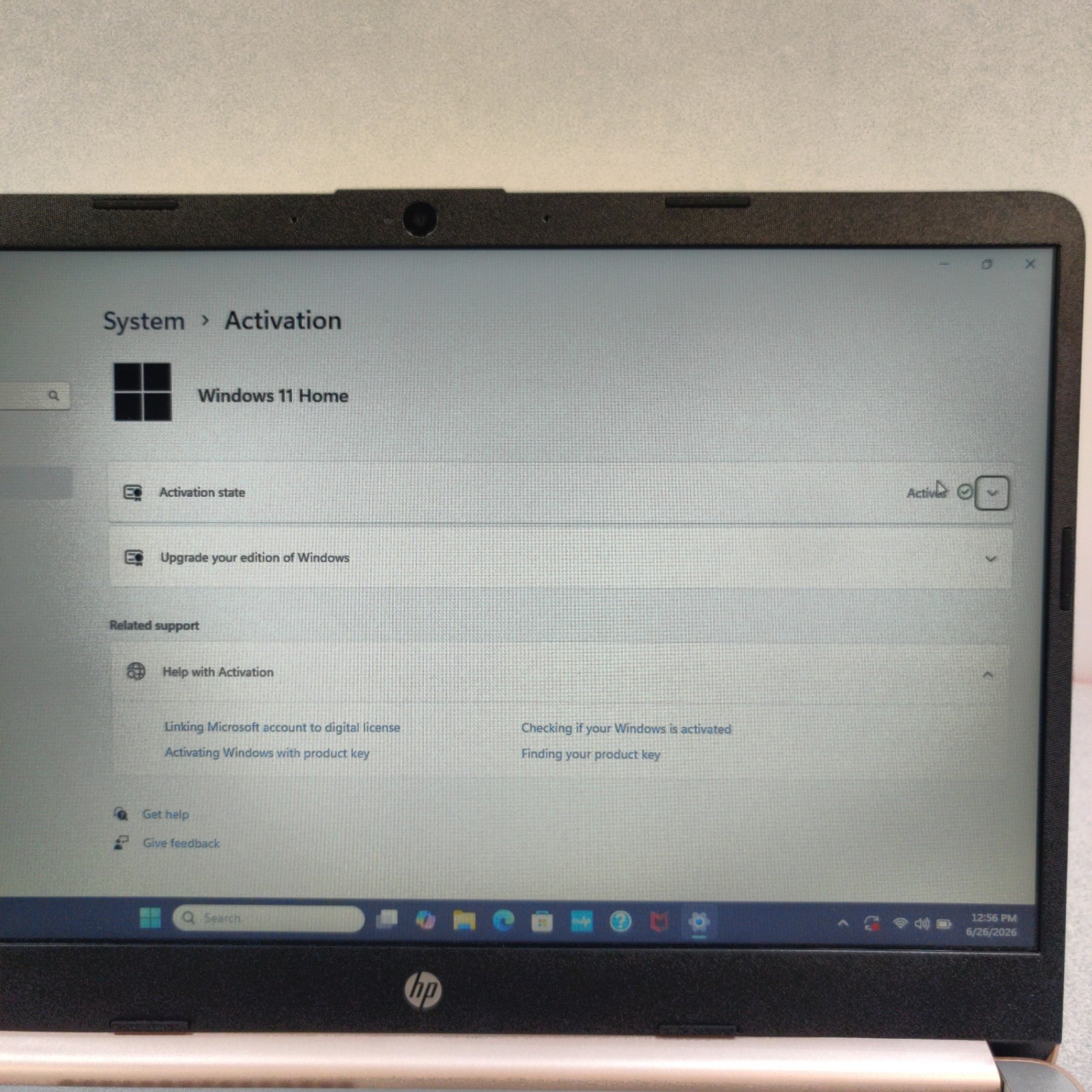 HP Laptop 14-DQ0762DX 14″ Intel Celeron N4120 8GB 128GB Rose Gold NO AC ADAPTER