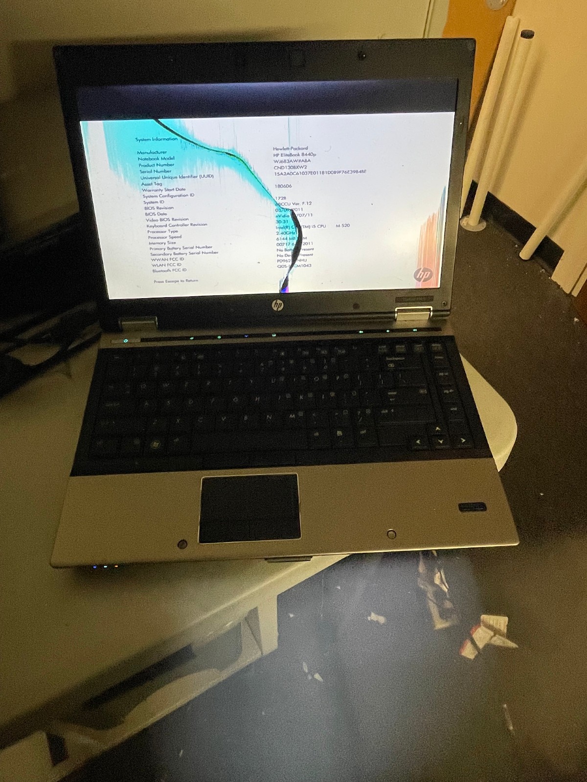 Lot of 6 HP (2) probook 6450B, (1) 6430b[HP-C], (2) Elitebook 6930p, (1) 8440p