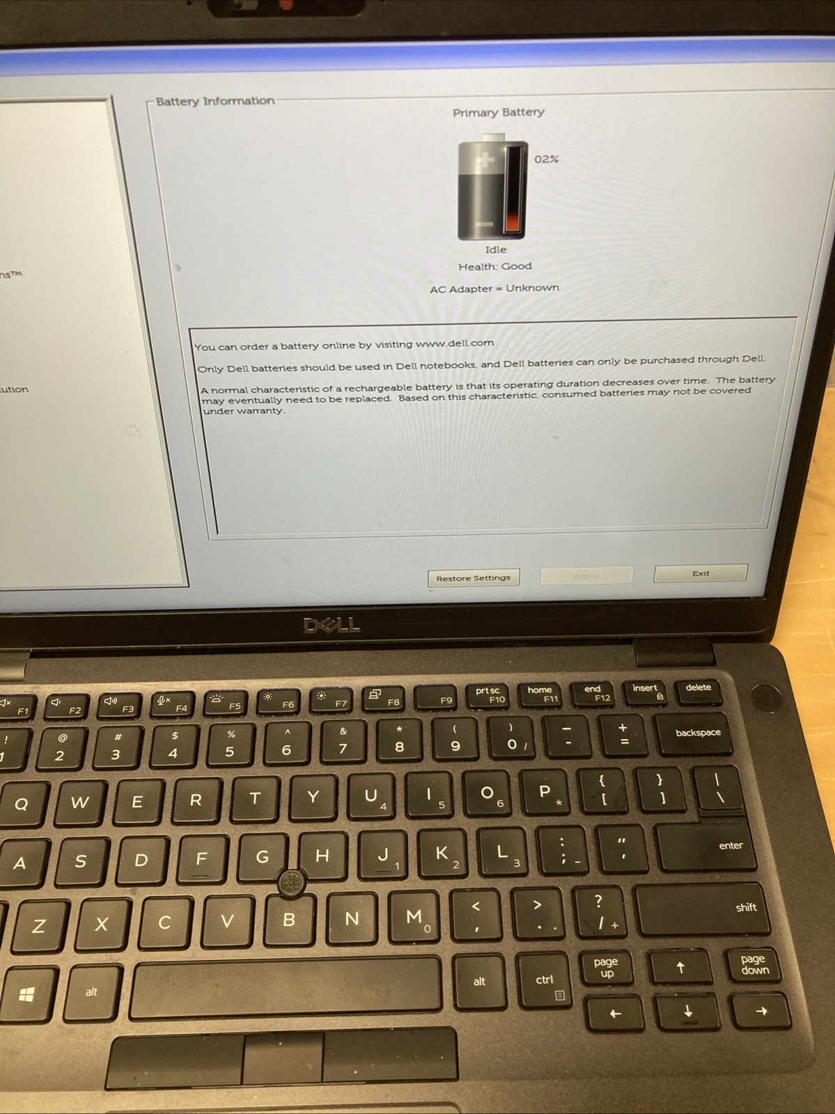 Dell Latitude 5401 14″ i7-9850H 8GB RAM No SSD No OS #2006