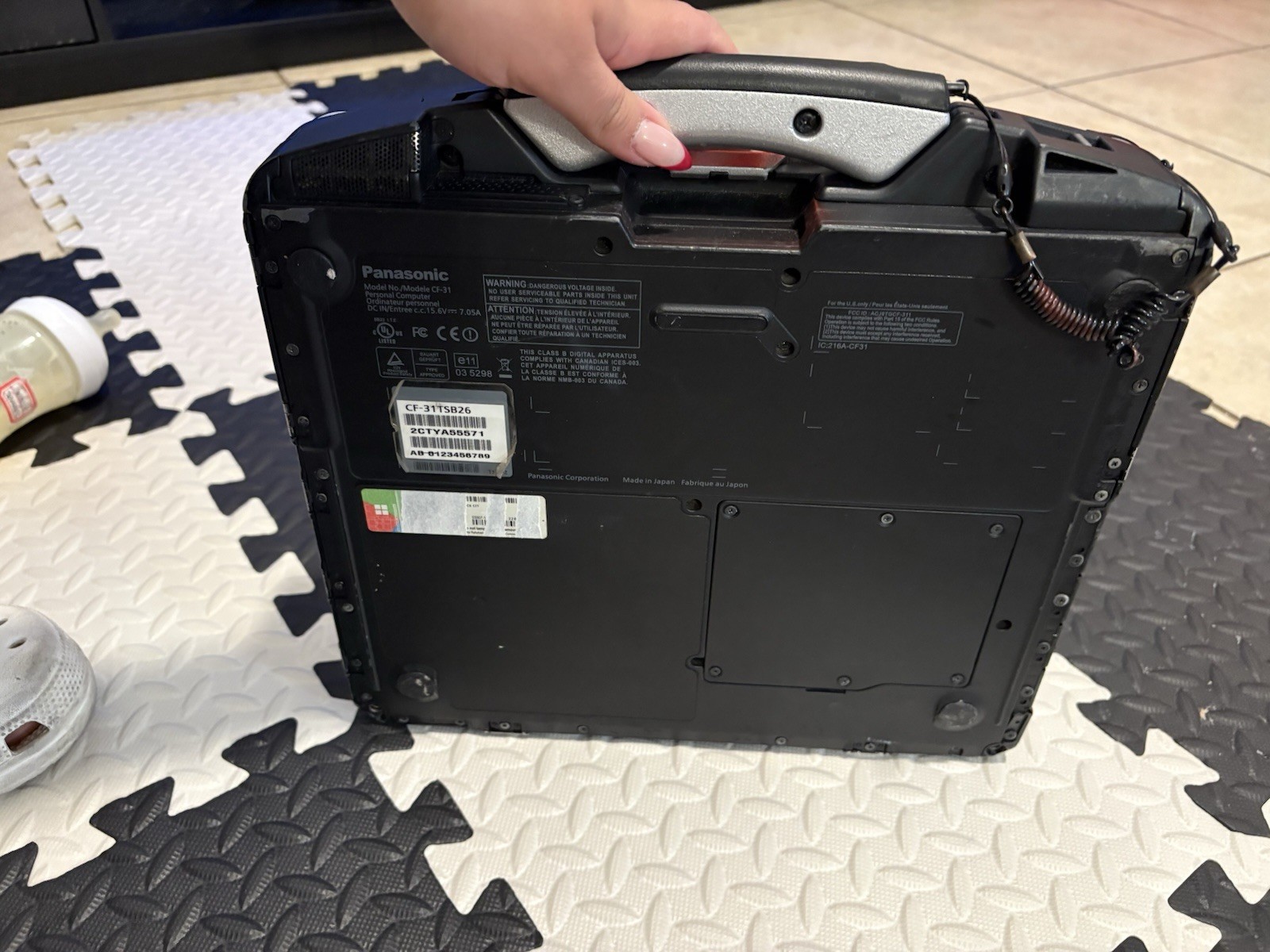 Panasonic Toughbook CF-31 Rugged Laptop Red Silver Black Optical Drive