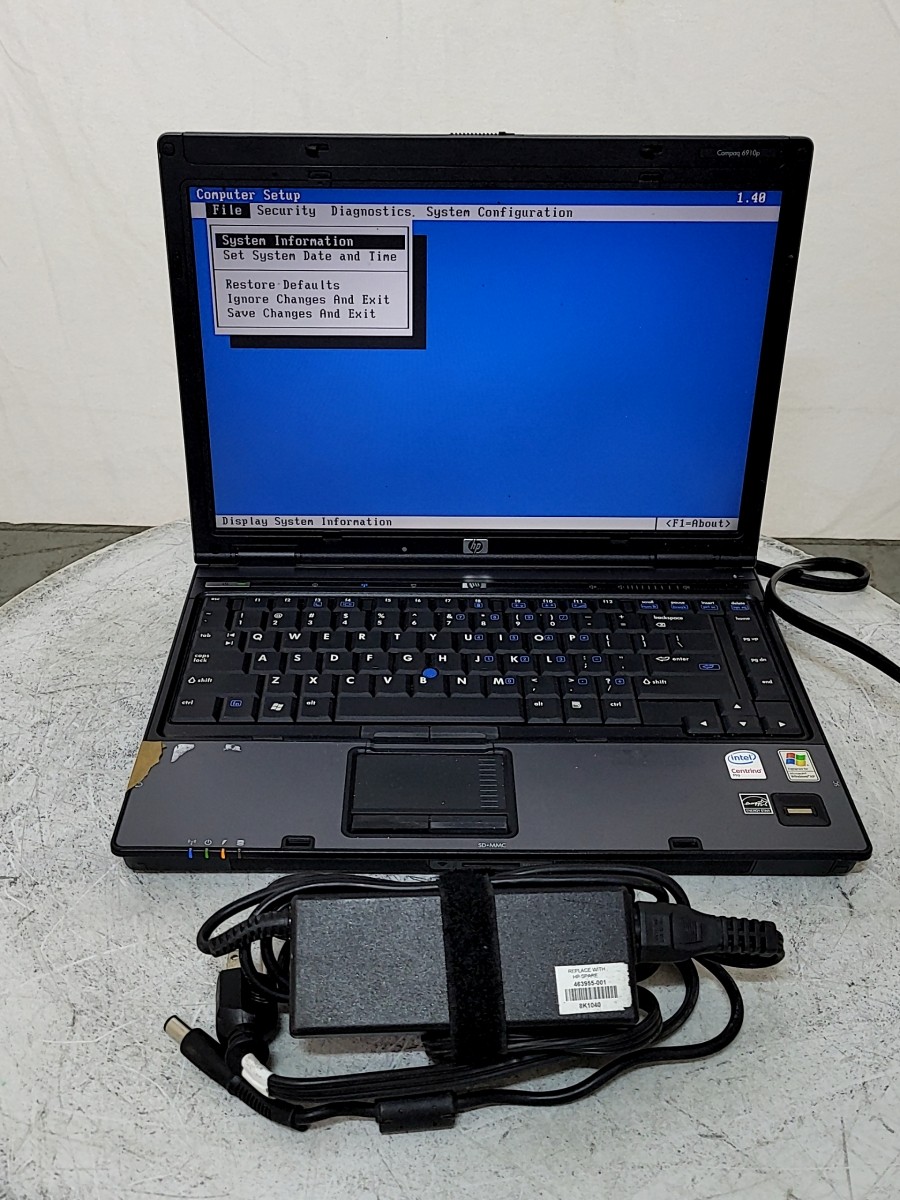 HP COMPAQ 6910P RM237UA-ABA 14.1″ Laptop CORE2 DUO T7300 2GB 128GB SEE NOTES
