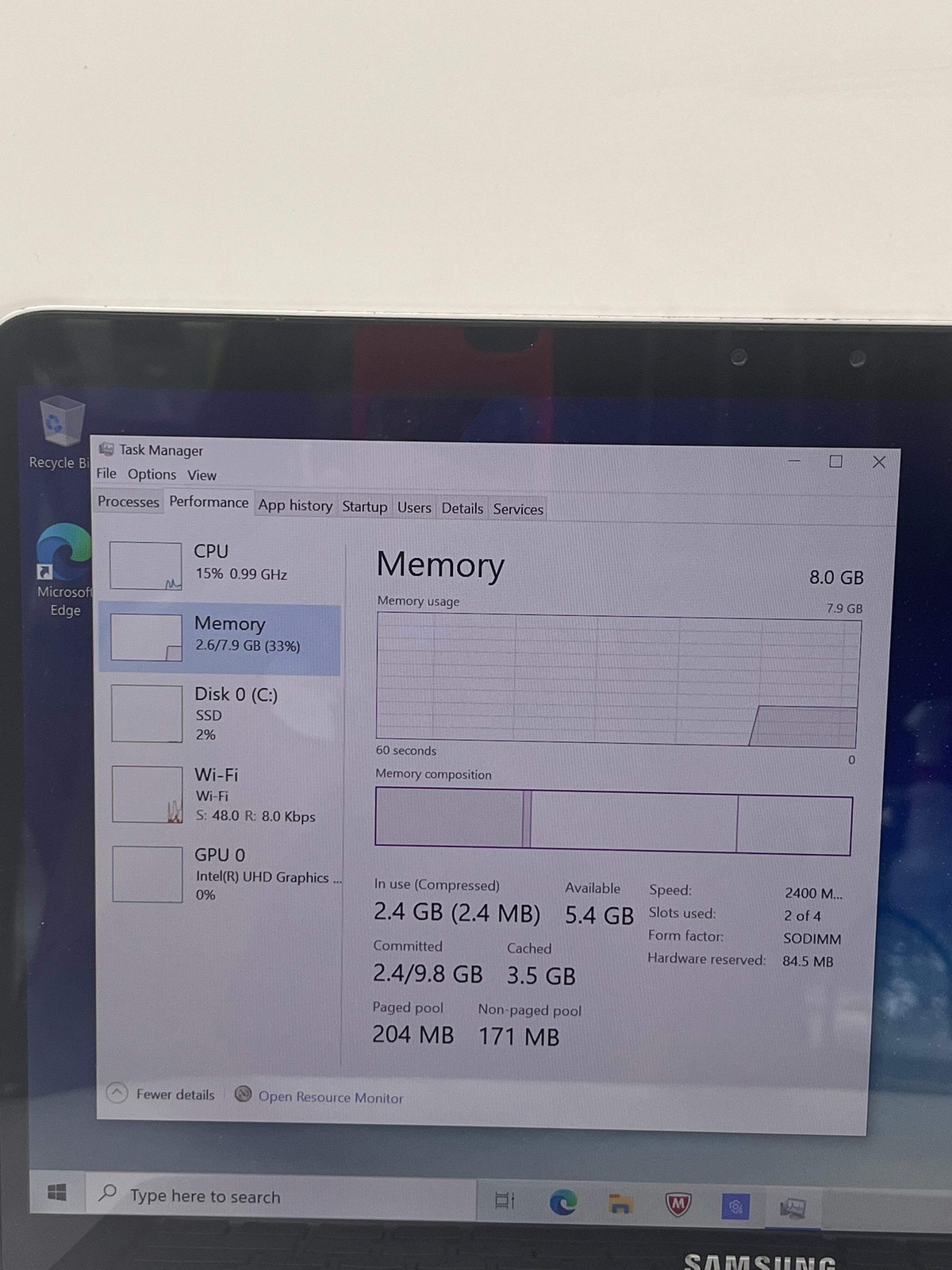 Samsung Notebook 7 Spin 7i-8550U 13.3″ 256GB 8GB Laptop Black