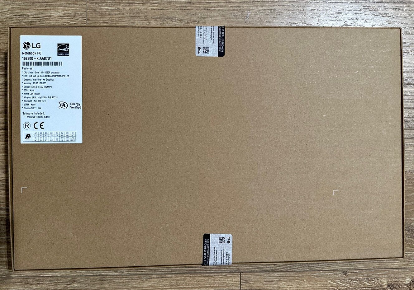 LG Gram 16″ Laptop I7 12 Gen / 16GB RAM/ 256GB SSD + 2TB Samsung SSD Ext Incl