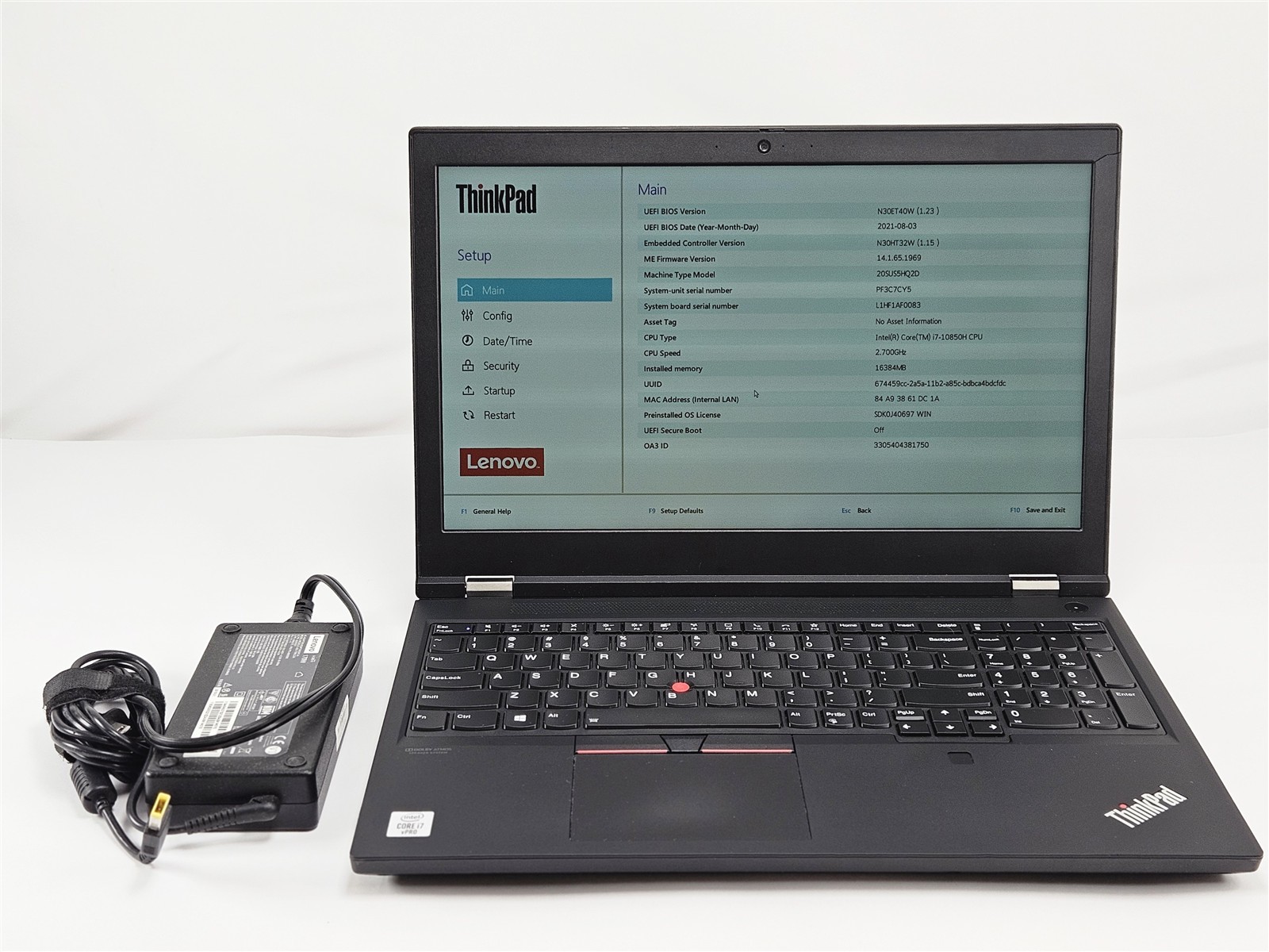 Lenovo 15.6″ ThinkPad P15 Gen 1 Intel Core i7-10850H 16GB 512GB SSD Win11Laptop