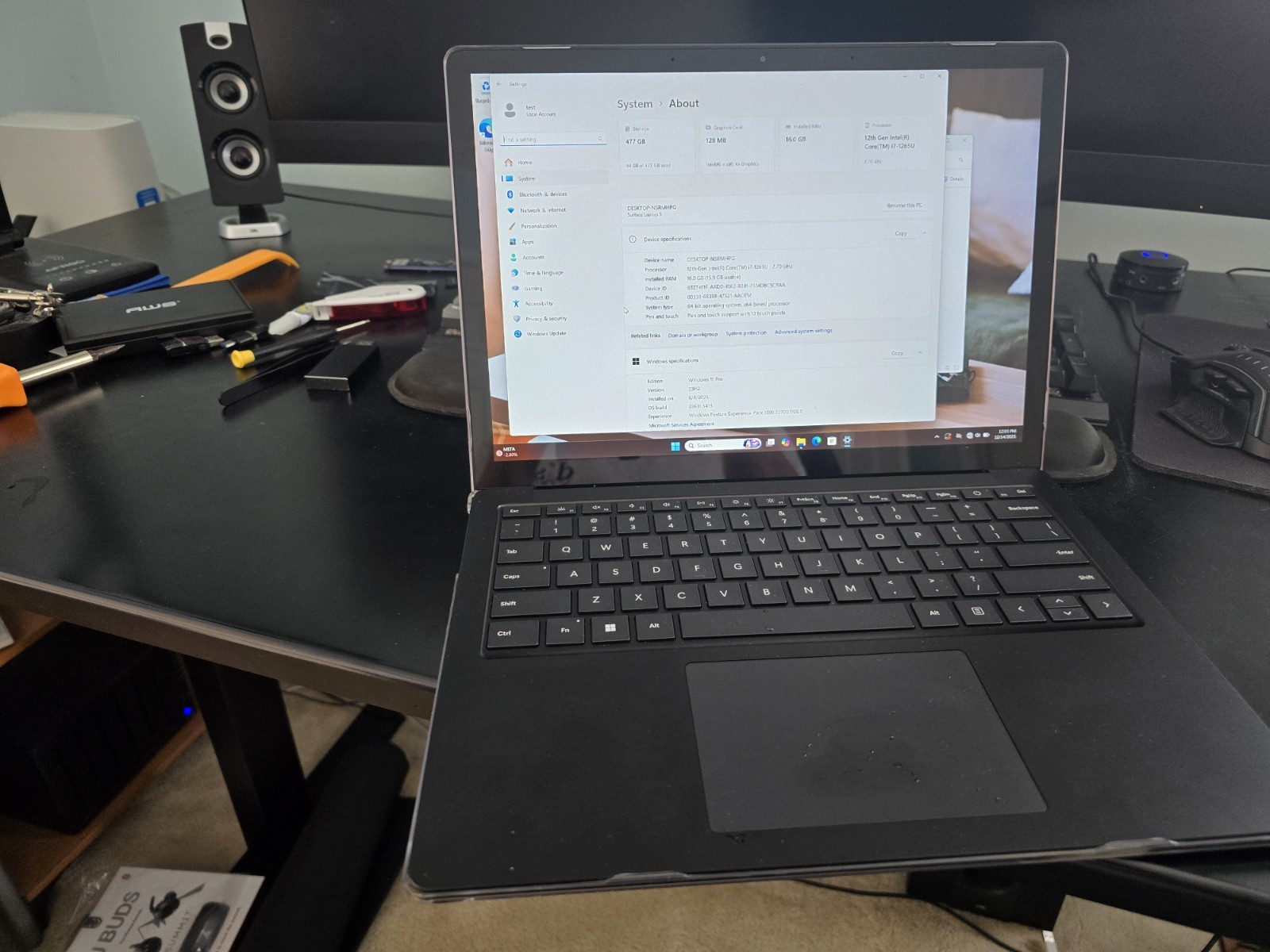 Microsoft Surface Laptop 5 1951 13.3″ Touch Intel i7-1255U 16GB 512GB NVMe W11P