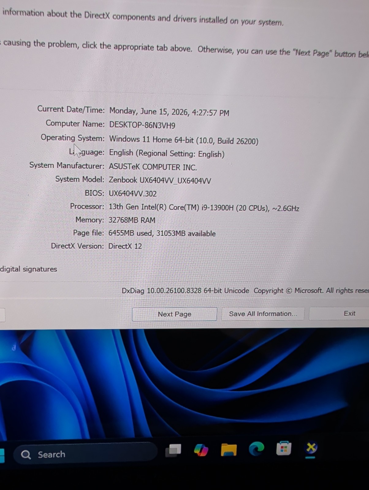 Asus Zenbook Pro 14 UX6404VV, I9 13 GEN, 32 GB RAM, 2 TB SSD, Rtx 4060 8GB, Oled