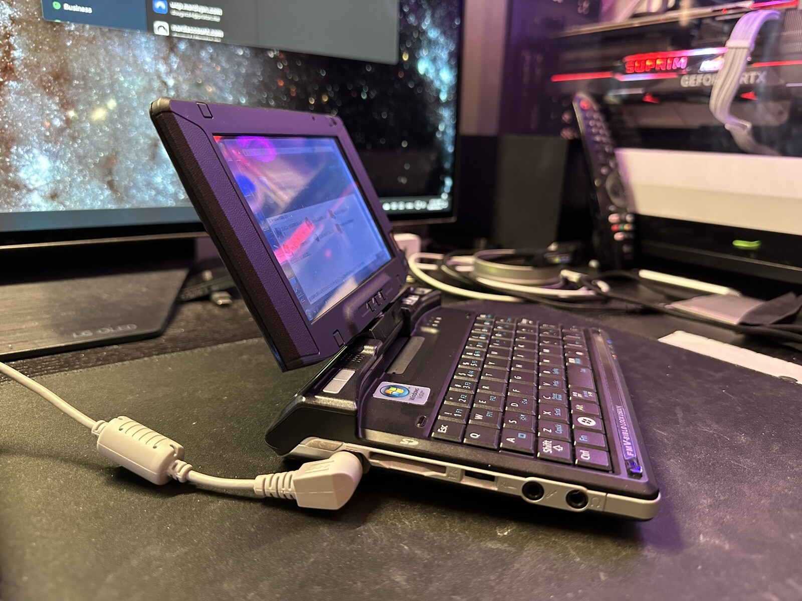[Collectable] Fujitsu LOOX U50X/V UMPC A110/1GB/128GB SSD Mod/ VISTA Like New