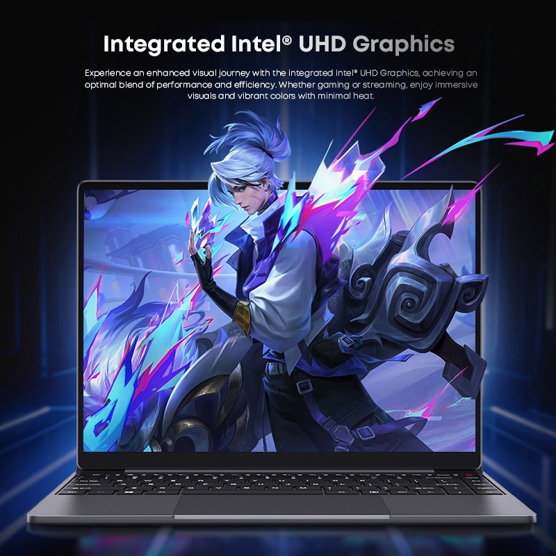 CHUWI CoreBook X 14.1″ i5 Laptop, 12th Gen i5-12450H, 16GB RAM 512GB SSD, Win 11