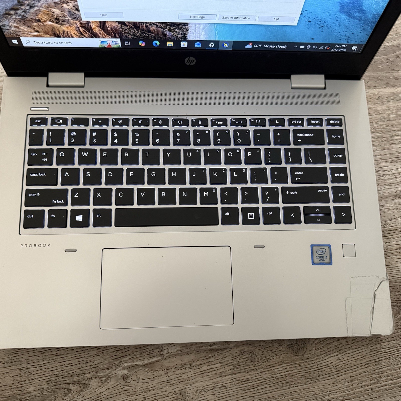 hp probook 640 g5 i5. 8th Gen