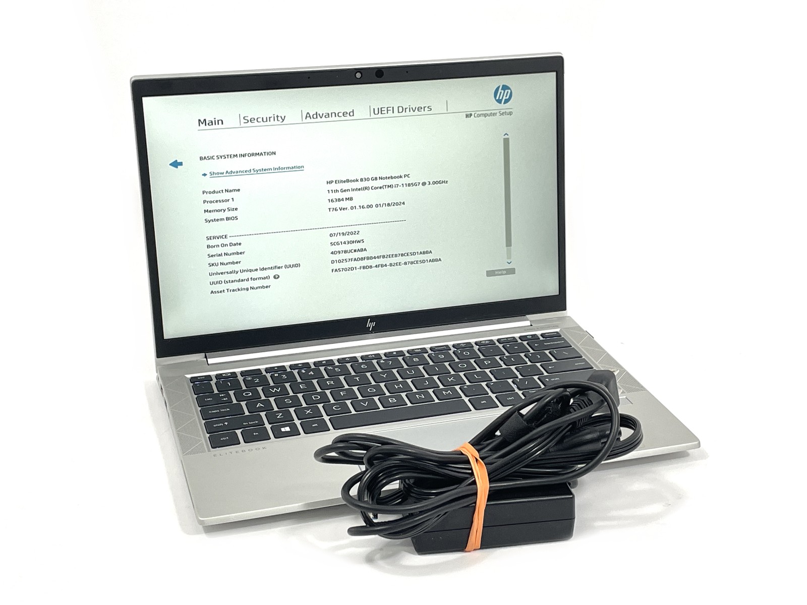 HP EliteBook 830 G8 Laptop i7-1185G7 512GB SSD 16GB RAM – No OS – See Desc