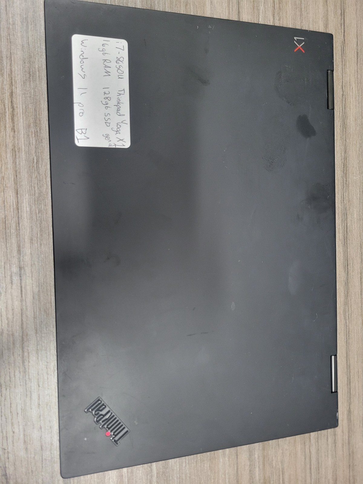 Lenovo YOGA X1 Gen 2 Laptop, 16gb RAM, 128gb SSD, Windows 11 Pro, No Power Cable