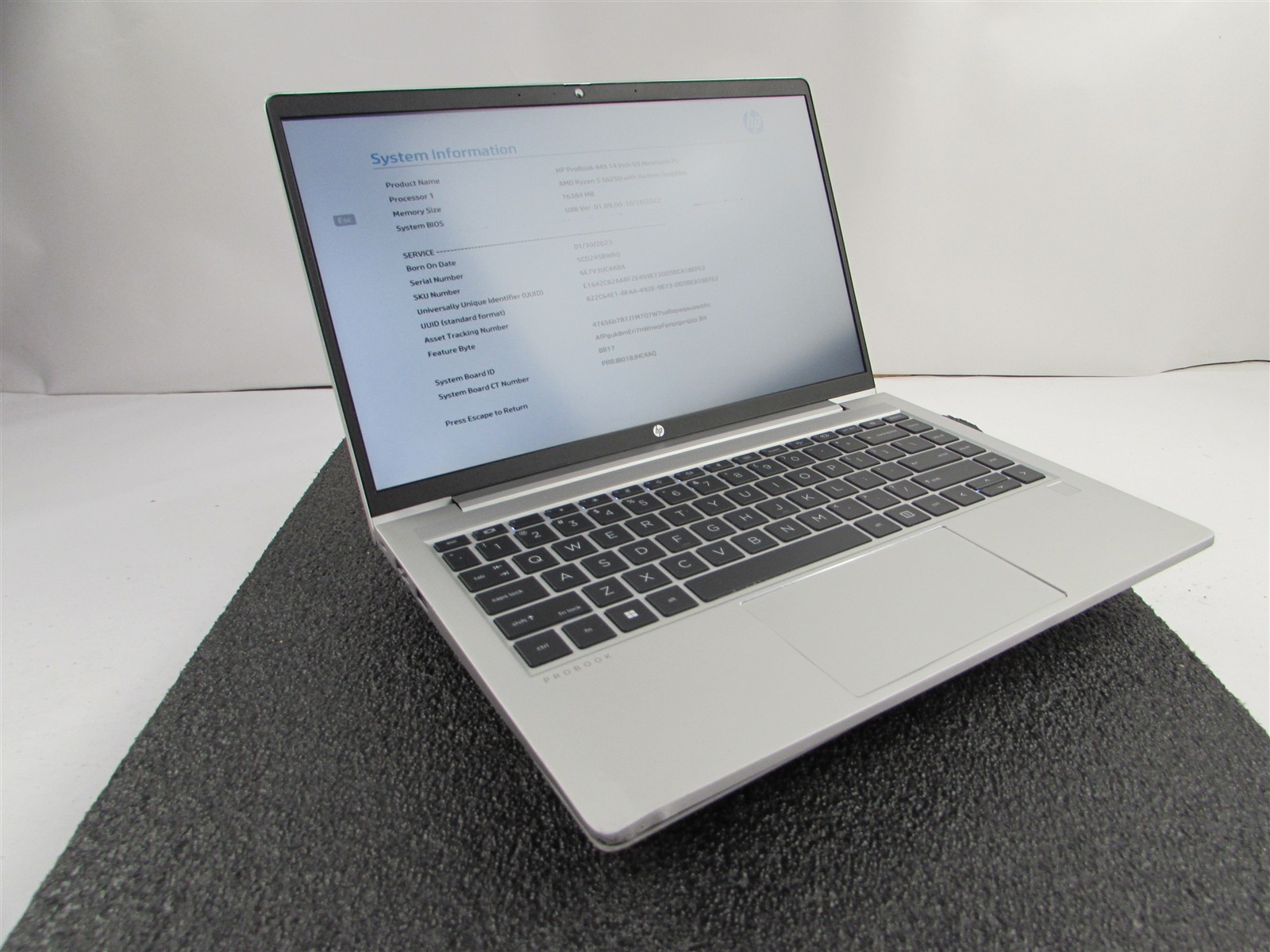 HP PROBOOK 445 (G9) FHD AMD RYZEN 5 5625U 512GB SSD 16GB RAM AMD GPU NO O.S