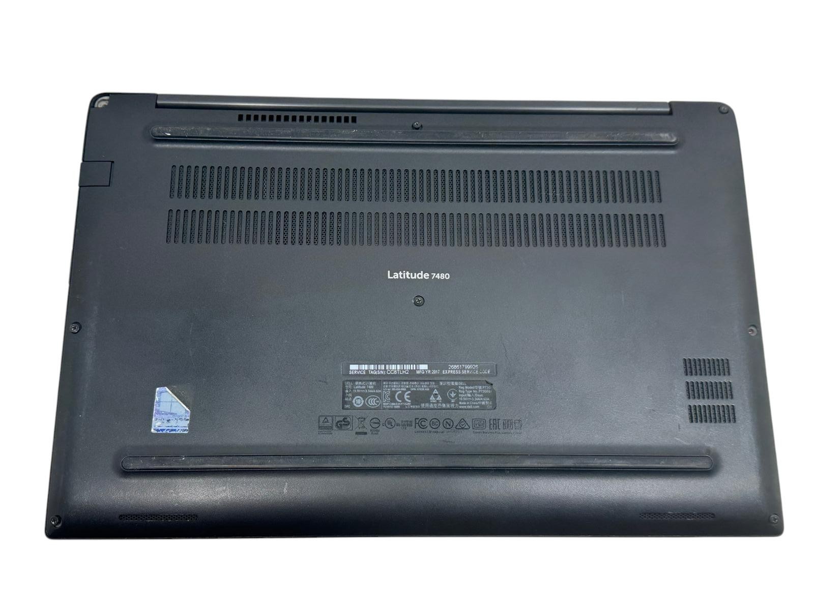 Dell Latitude 7480 Intel Core i5-7300U @2.4Ghz 8GB RAM No Hard Drive