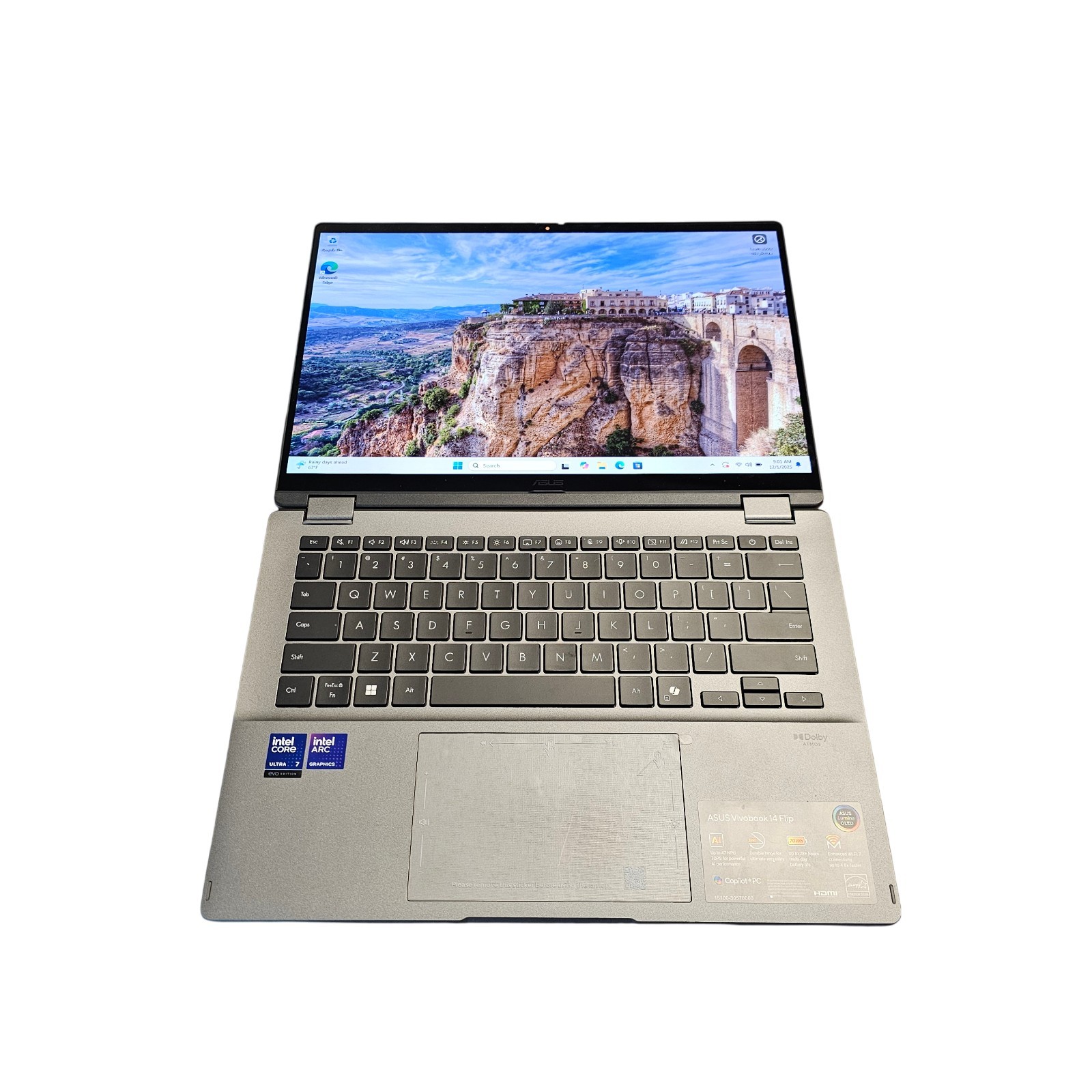 ASUS VivoBook Flip: 14″ OLED Touchscreen, Core Ultra 7 256V, 16GB DDR5, 1TB SSD