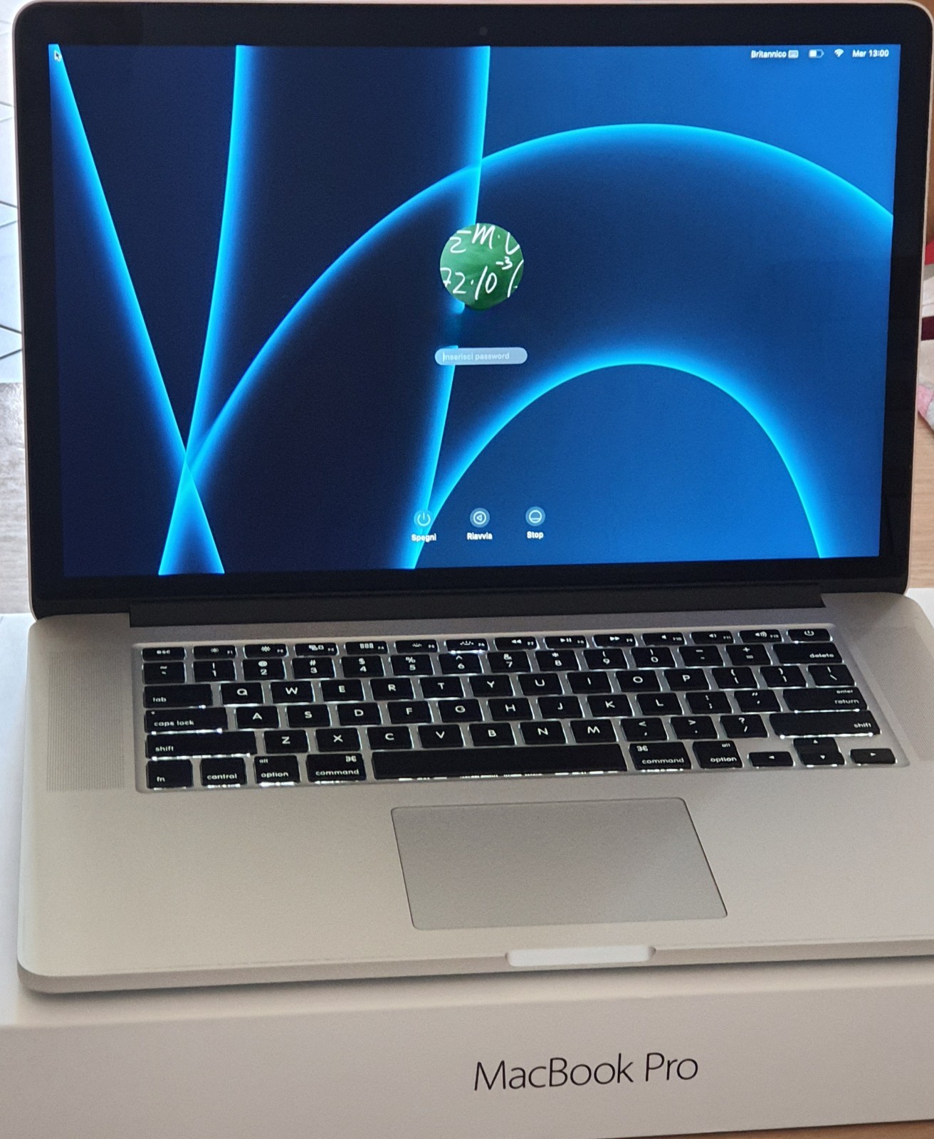 Macbook PRO A1398 15″ Retina I7 2.5Ghz 16gb SSD M.2 500GB – MAC Sonoma 14.7.6