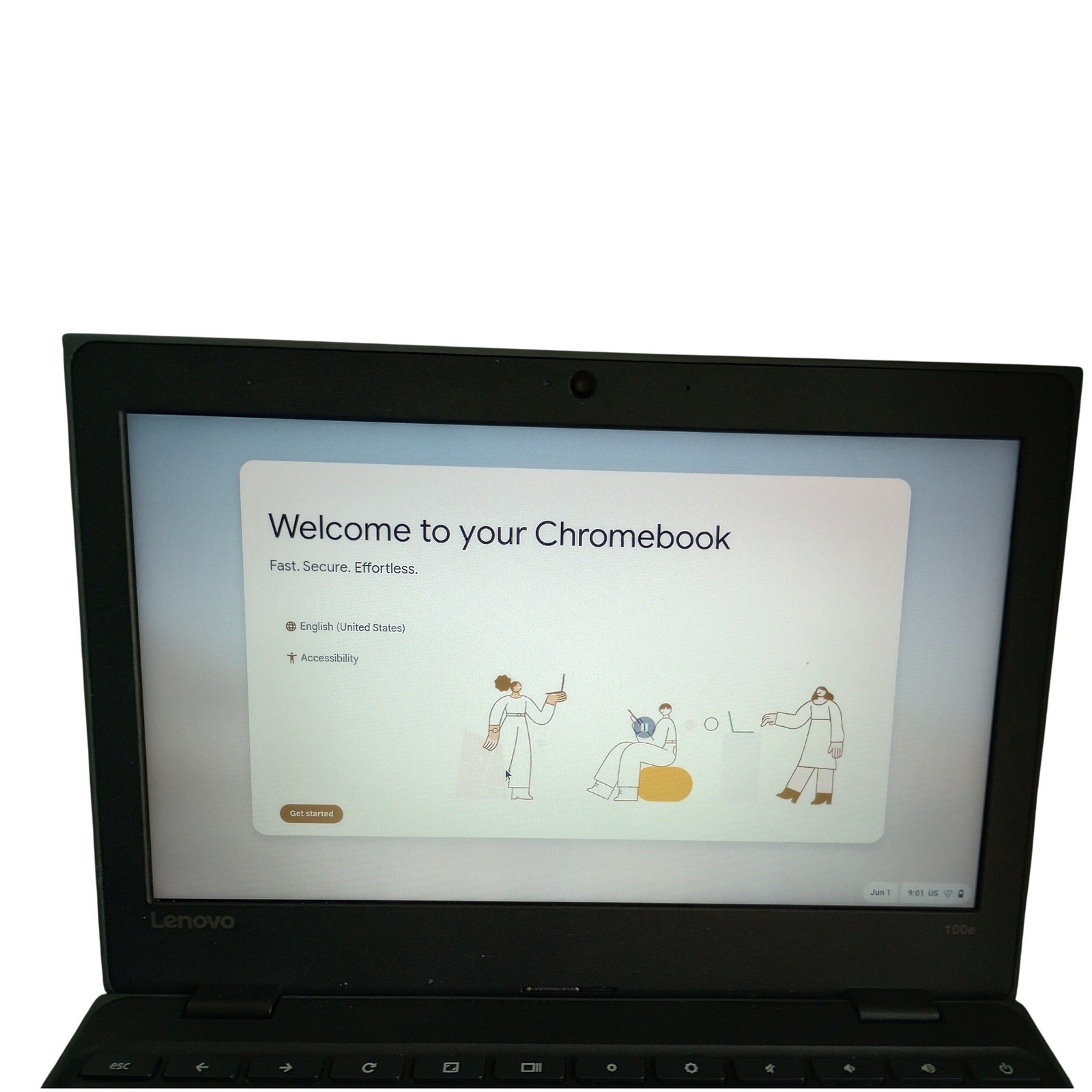 Lenovo 100e Chromebook 81ER 11.6″ Intel Celeron 4GB RAM 16GB eMMC NO CHARGER