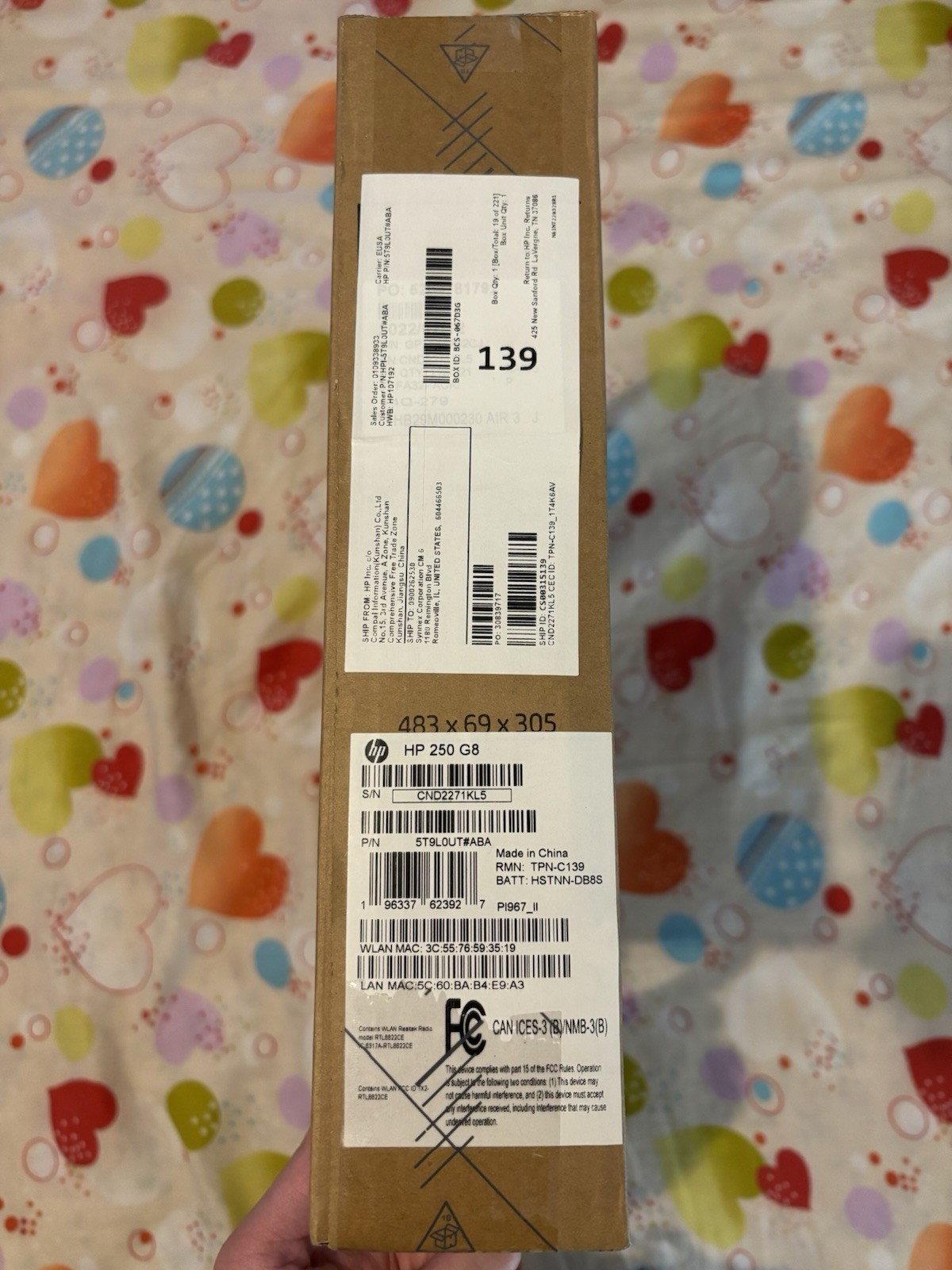 HP 250 G8 Laptop – 256GB SSD – 16GB Ram – Intel Core i5 – New Factory Sealed