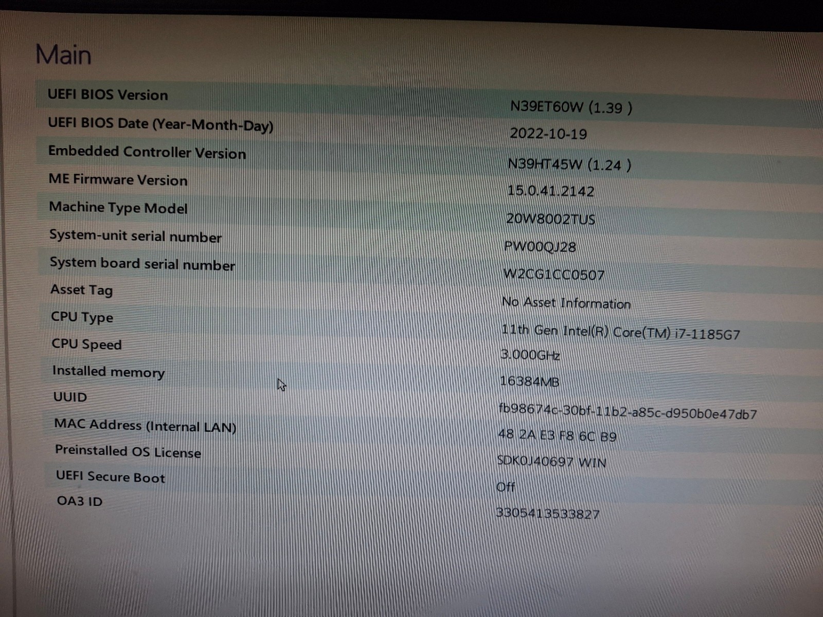 Lenovo ThinkPad X13 Yoga Gen 2 i7-1185G7 3.00GHz 16GB 512GB NVMe Touch Win11Pro