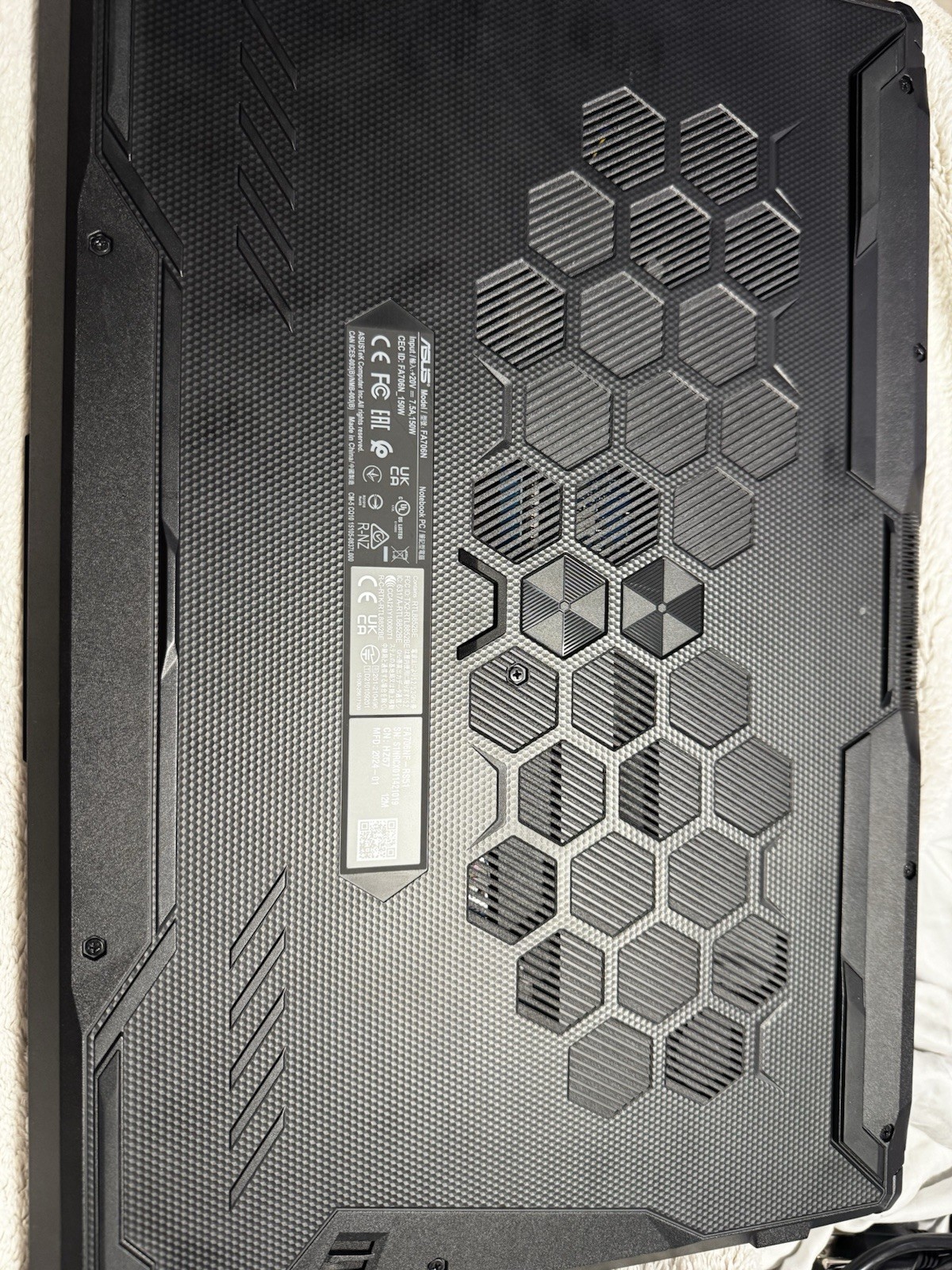 ASUS TUF Gaming Laptop A17 – AMD Ryzen 5 7535HS-8GB RAM-Nvidia RTX 2050