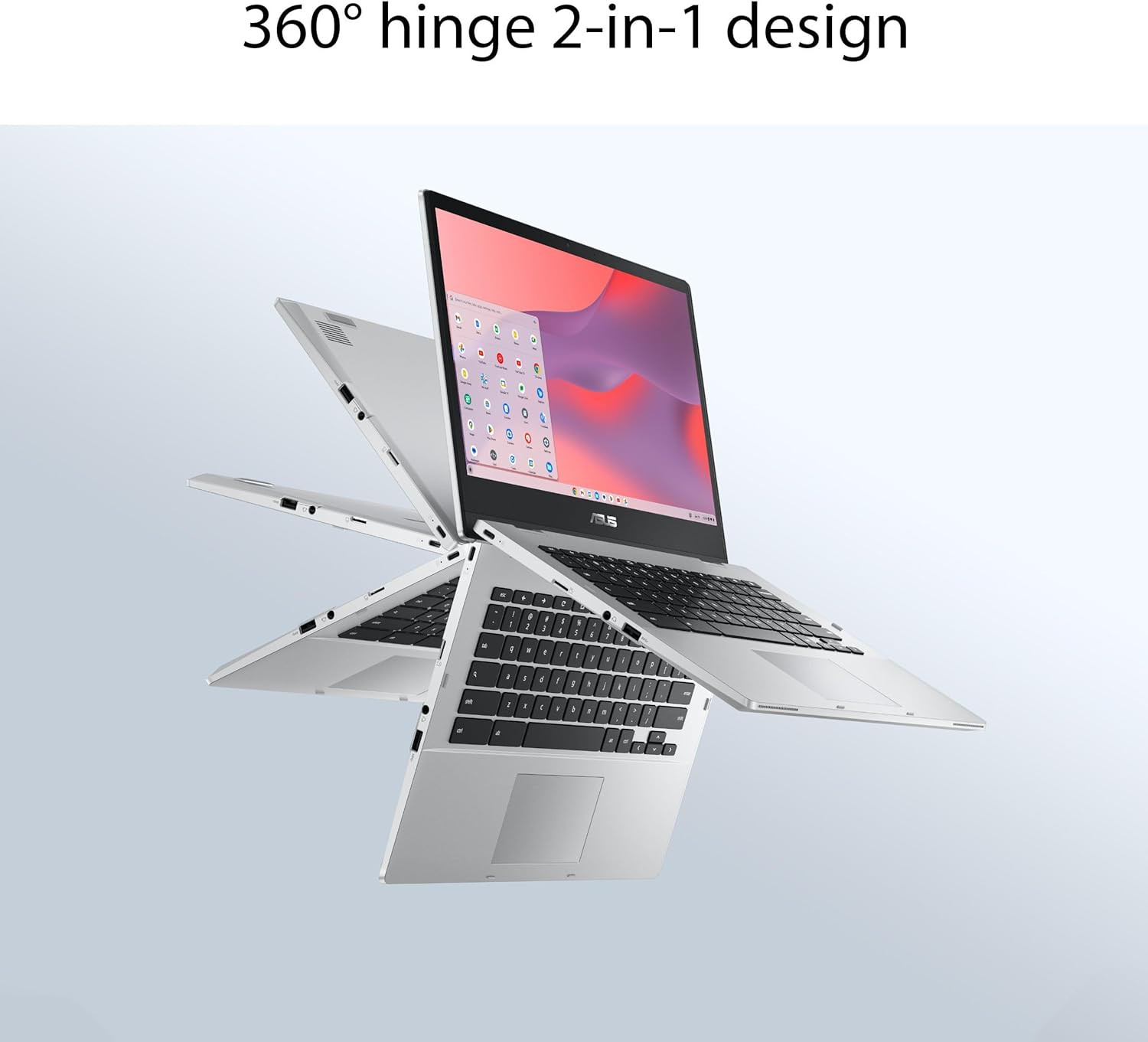 Chromebook Flip CX1 Convertible Laptop, 14″ FHD Nanoedge 360-Degree Touchscreen,
