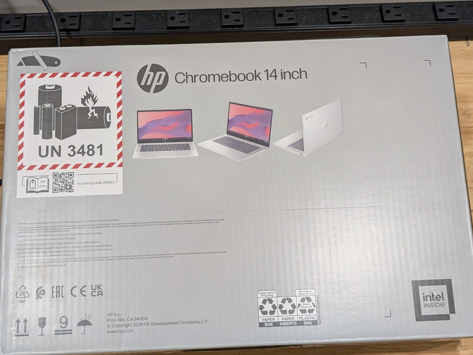 HP 14a-nf0131wm 14″ Intel N200 4GB RAM 128GB UFS Chrome OS Glacier Silver