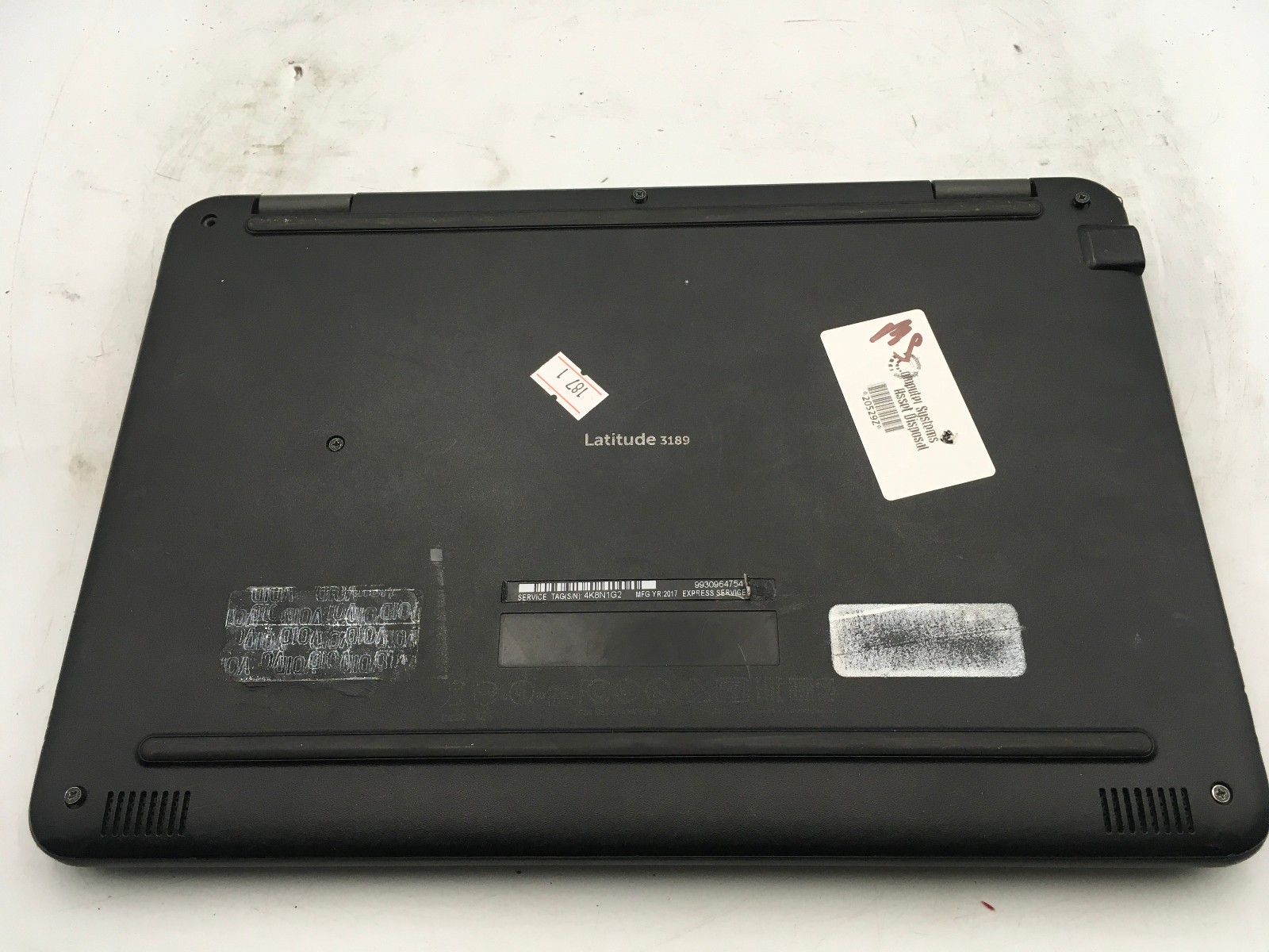 DELL LATITUDE 3189 – FOR PARTS – INTEL PENTIUM – 4GB RAM – 11″ – READ DESC – BB