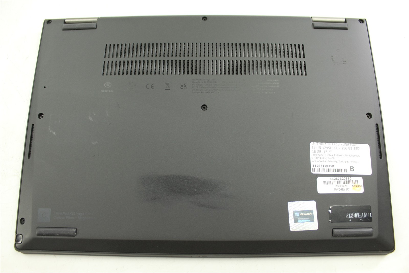 Lenovo ThinkPad X13 Yoga Gen 3 13.3″ i5-1245U 1.6GHz 256GB SSD 16GB RAM W11H