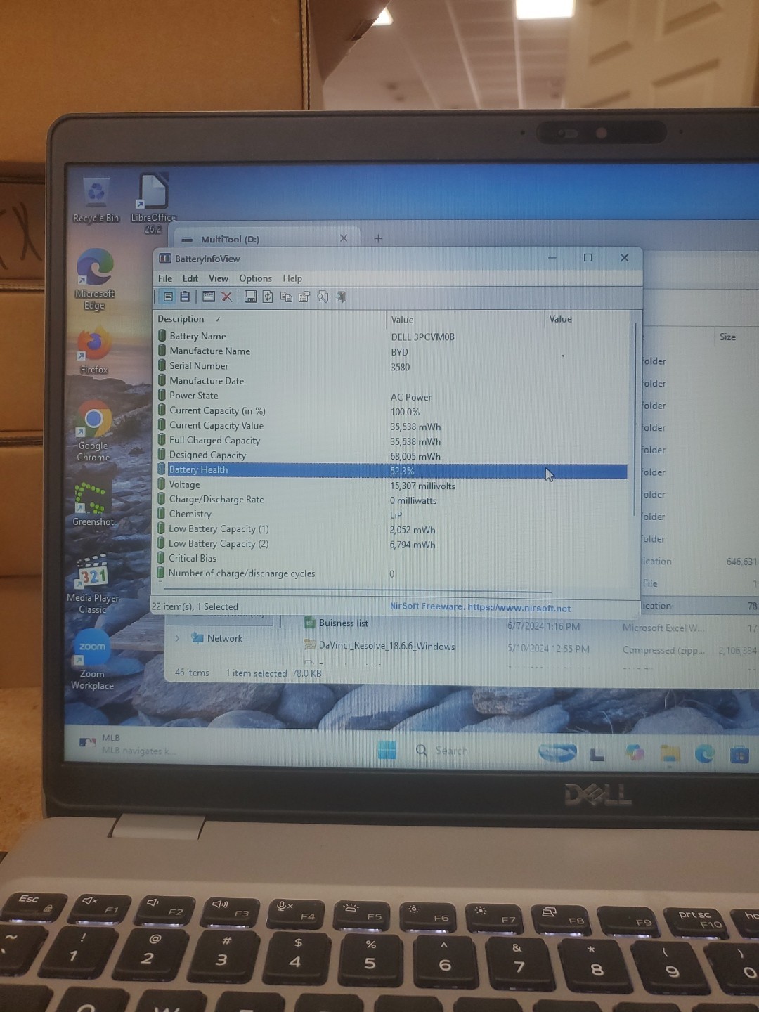 Dell Precision 3550 Laptop – i5-10310U 8GB 256GB SSD 15.6″ 051526-80