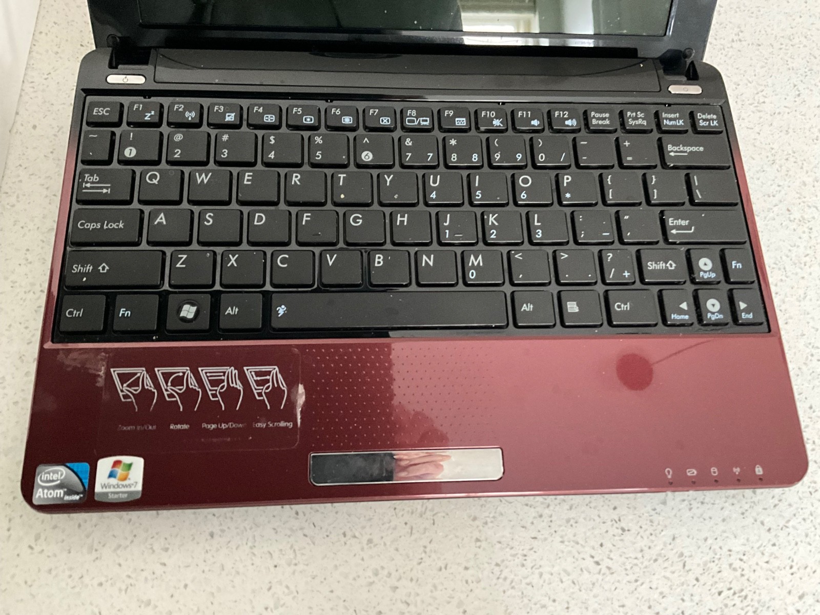 ASUS Eee 1005PEB Laptop – Intel Atom N45D – 1GB RAM – 250GB HDD – Windows 10
