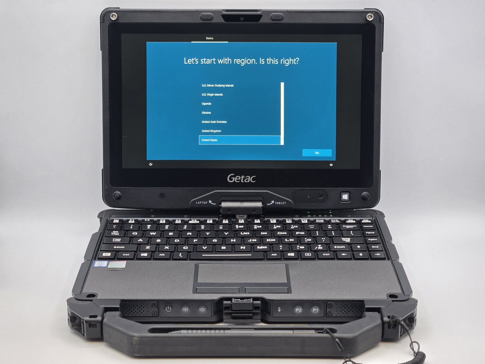 Getac V110G4 2-in-1 11″ HD Touch I5-7200U 256GB SSD 8GB W10P Backlit Webcam