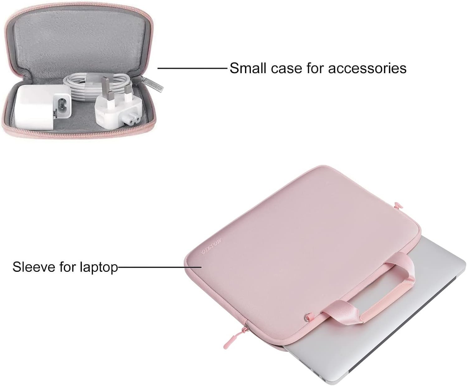 Neoprene Laptop Sleeve Bag for 13-13.3 inch MacBook Air/Pro 13/Pro, Pink Case