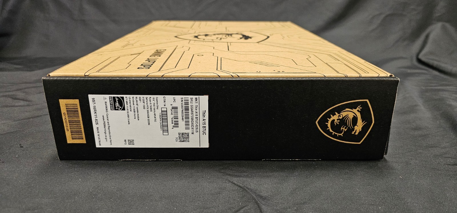 MSI Thin A15 B7UC-625US 15.6″ , Ryzen 5 7535HS, 8GB Ram, 512GB SSD, RTX 3050 4GB