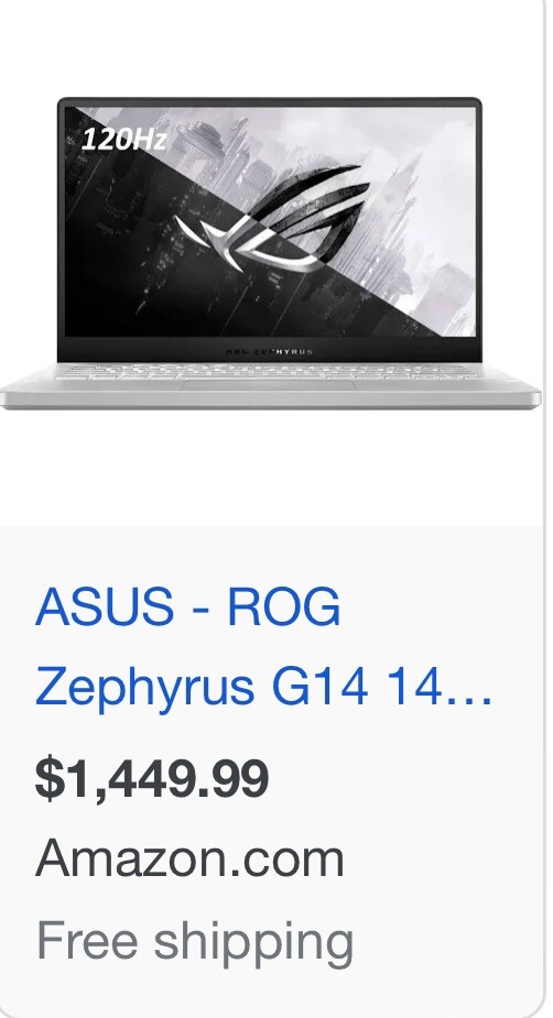 ASUS ROG Zephyrus G14 Gaming Laptop