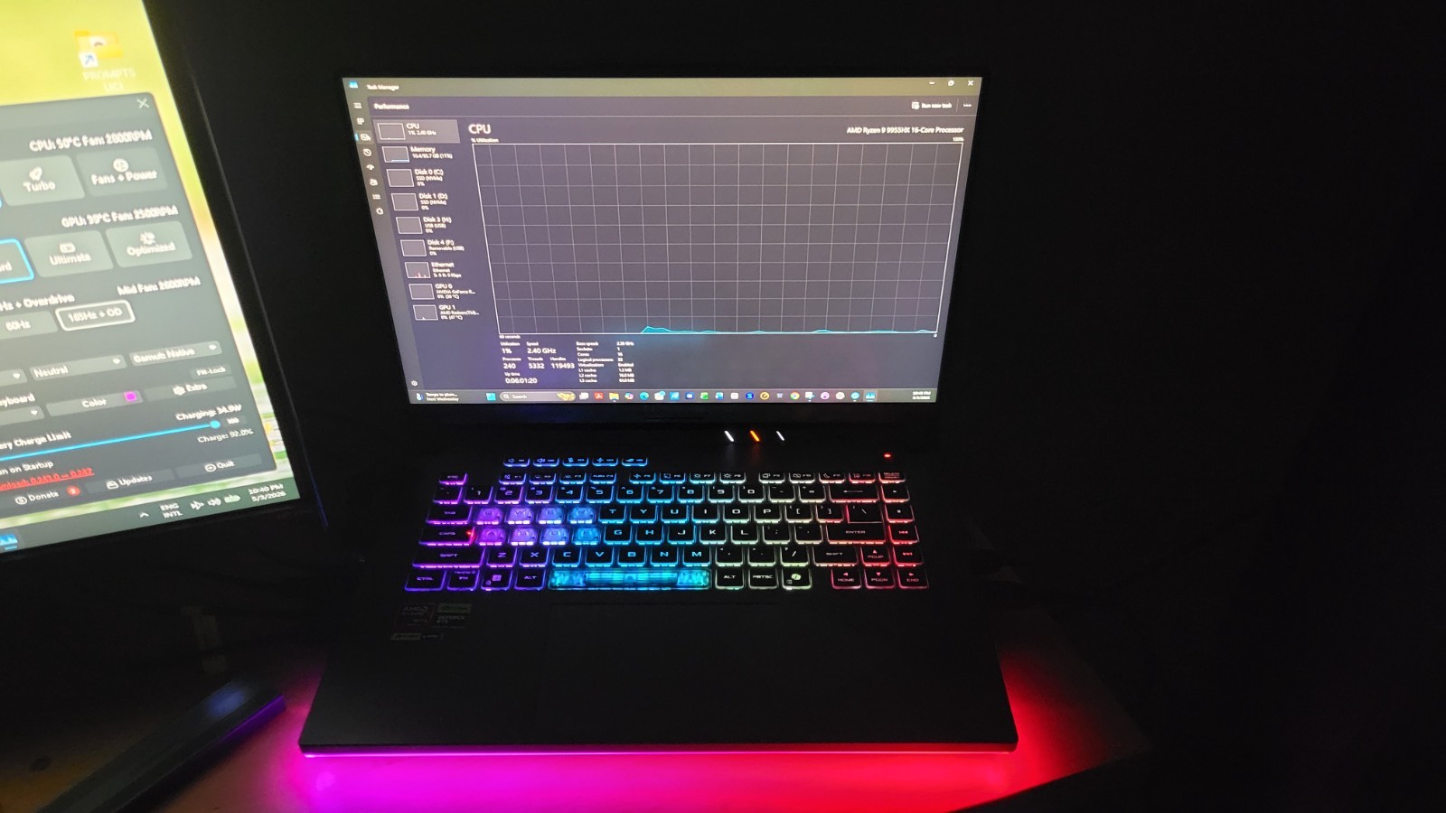 ASUS ROG Strix G16 G614 (2025) 96 Gb DDR5 Ryzen 9 9955HX RTX 5060 8 Gb 1 TB NVMe