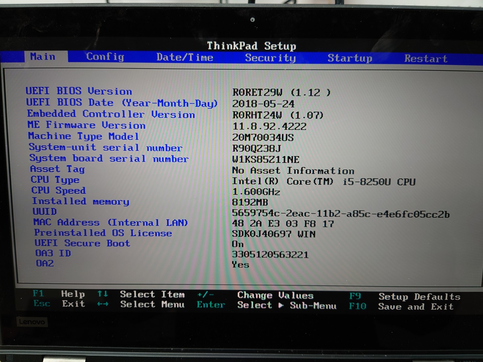 Lenovo ThinkPad L380 Yoga 13.3″ FHD i5-8250U 8GB RAM No OS/SSD