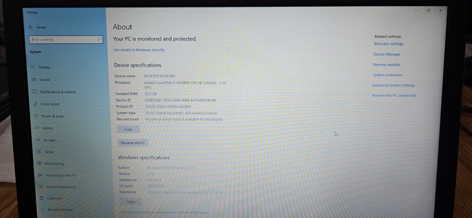 Dell Precision M6800, i7 4930mx, AMD Firepro M6100, 32gb Ram, 256gb SSD Win 10