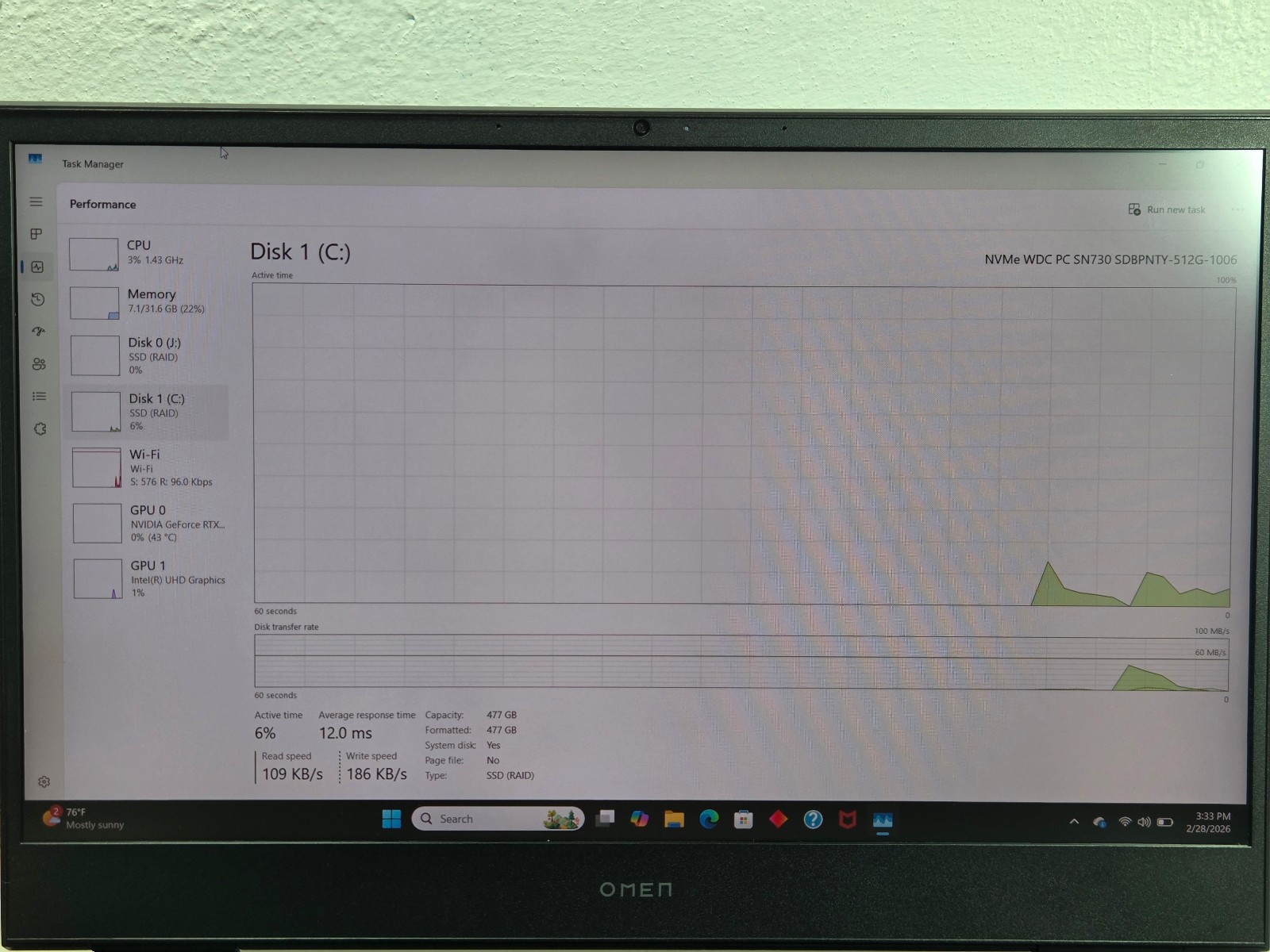 Hp Omen Laptop 16-b0xxx 32GB RAM 512GB SSD i7-11800H