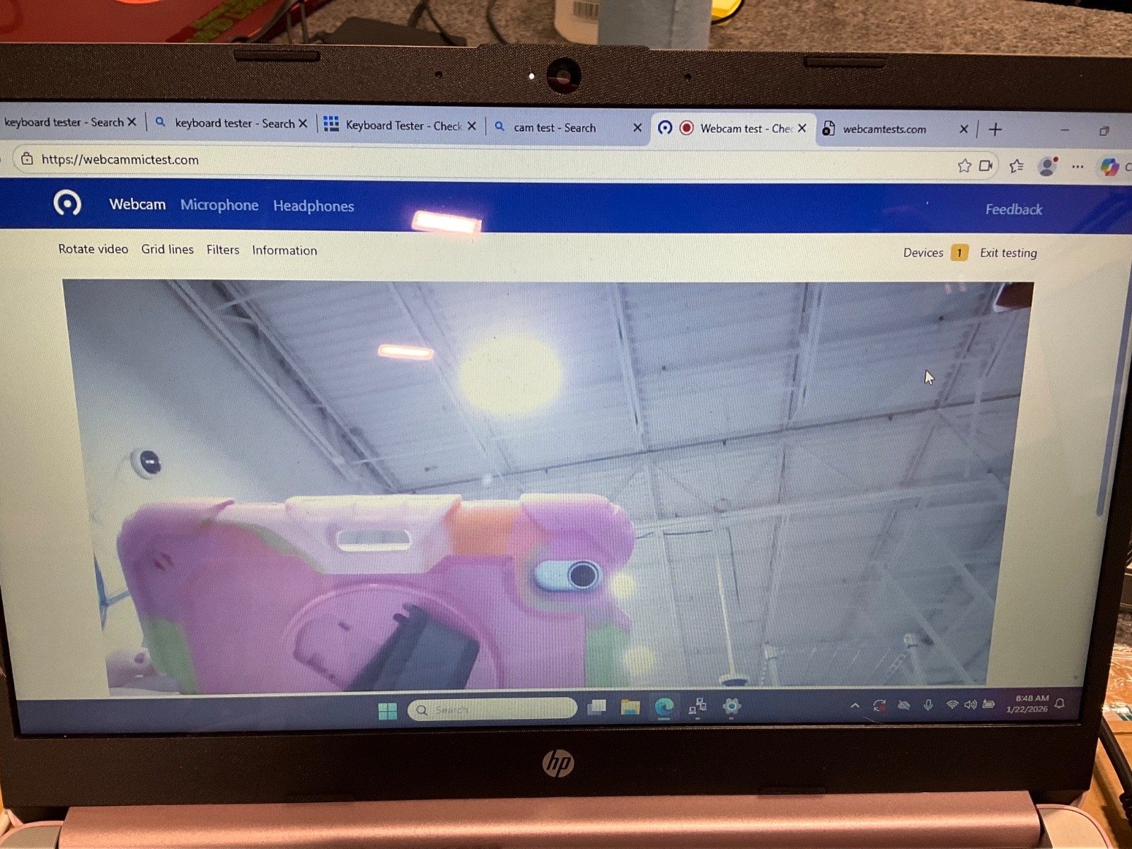 HP Laptop 14-dq0713ds N4120 4GB 64GB 14″ Touchscreen Win11H Pink 7Y705UA✨❤️READ