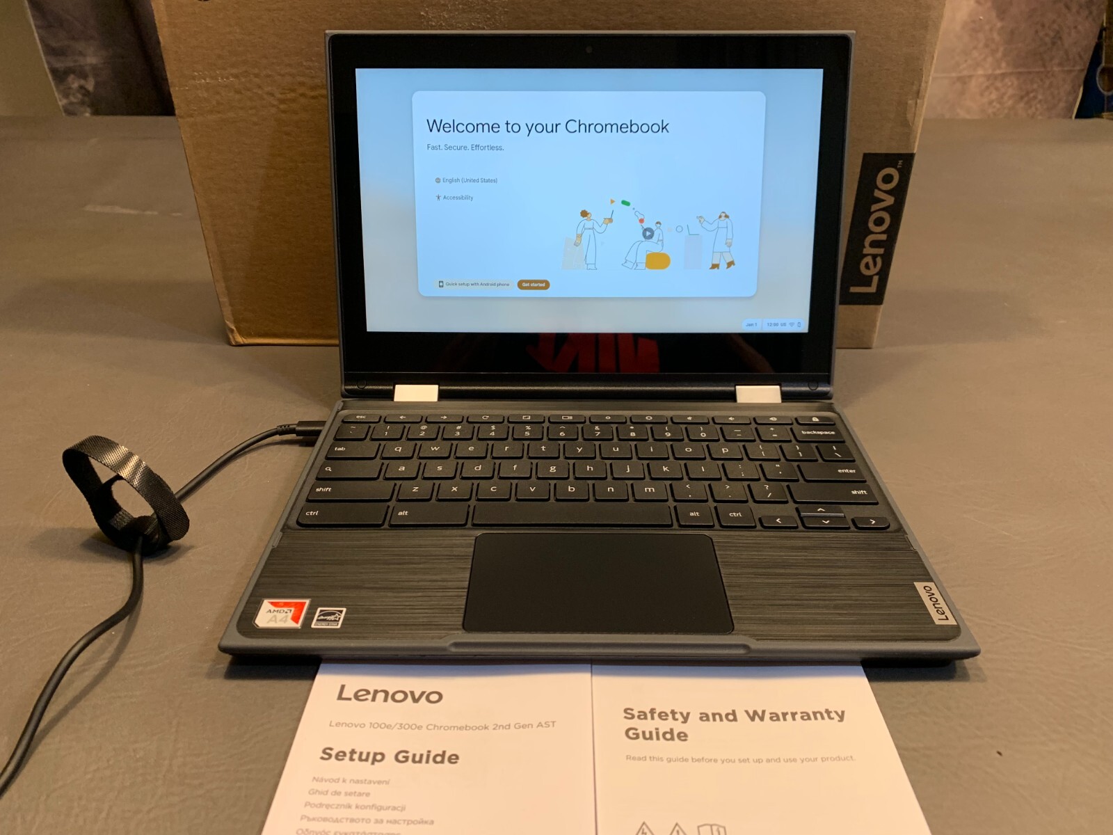 Lenovo 11.6″ Multi-Touch 300e Chromebook (2nd Gen) – 82CE0000US – Dead Battery!